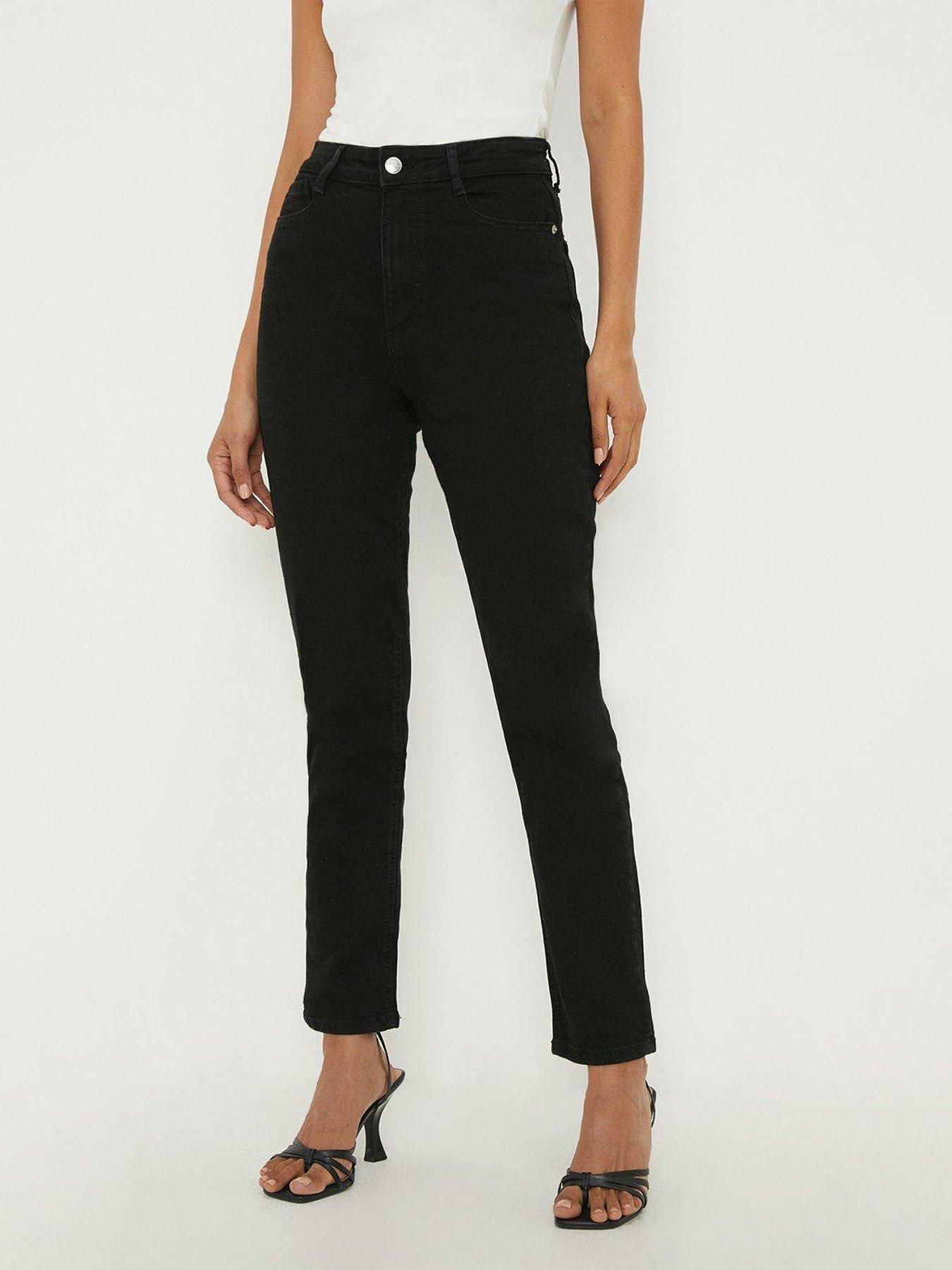 dorothy-perkins-slim-mom-jeans-black