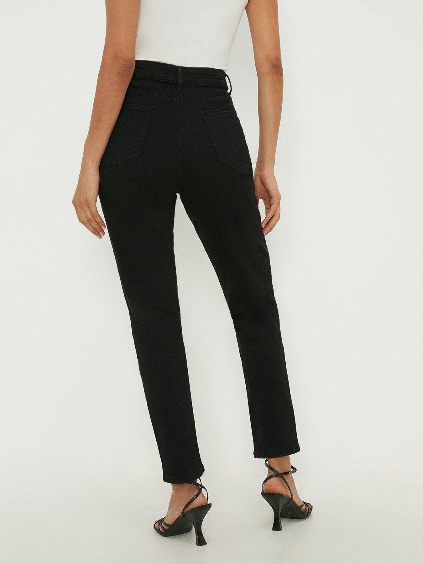 dorothy-perkins-slim-mom-jeans-blackstillFront