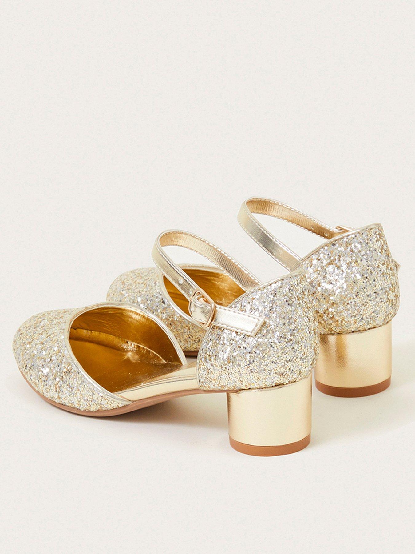 Gold sparkly 2024 shoes girl