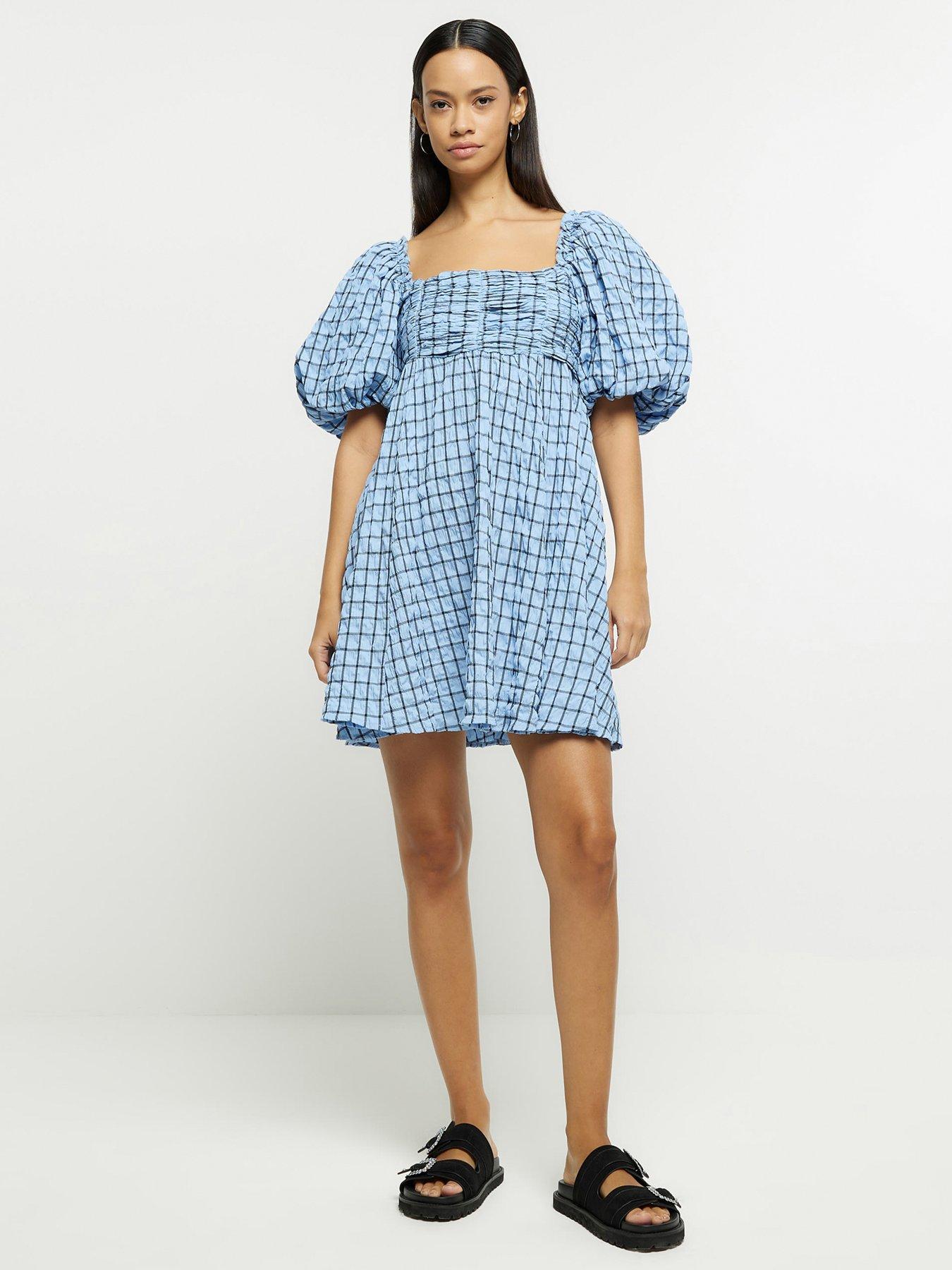 river-island-check-smock-mini-dress-blueback