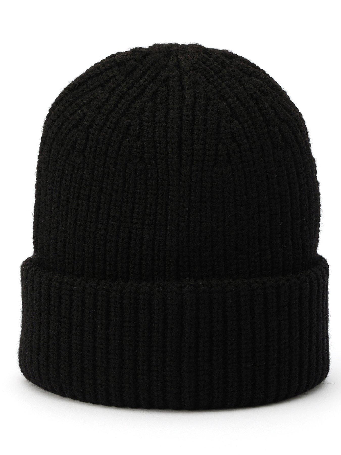 allsaints-travelling-rib-knit-beanie--blackback
