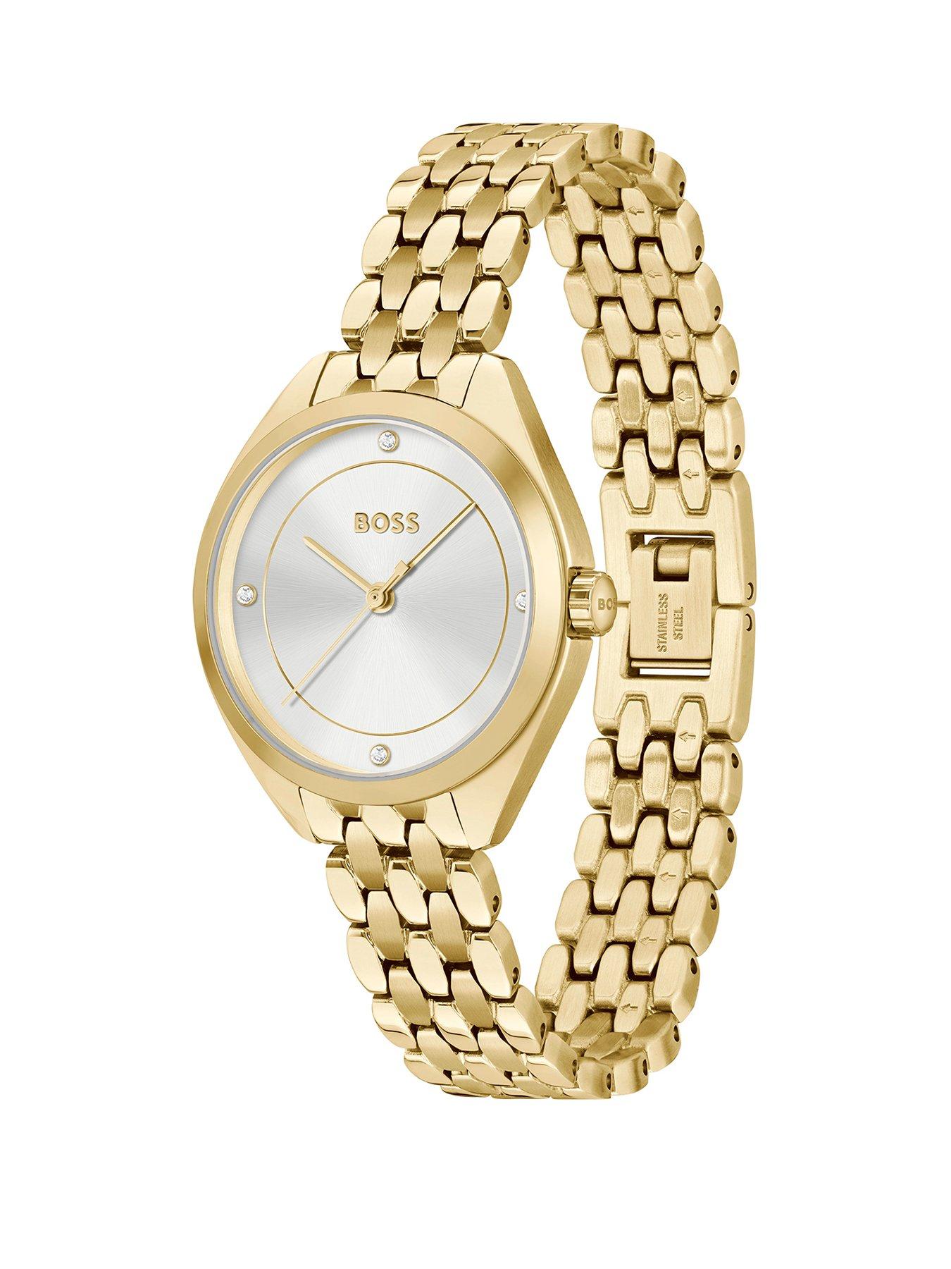 boss-ladies-mae-light-yellow-gold-bracelet-watchstillFront