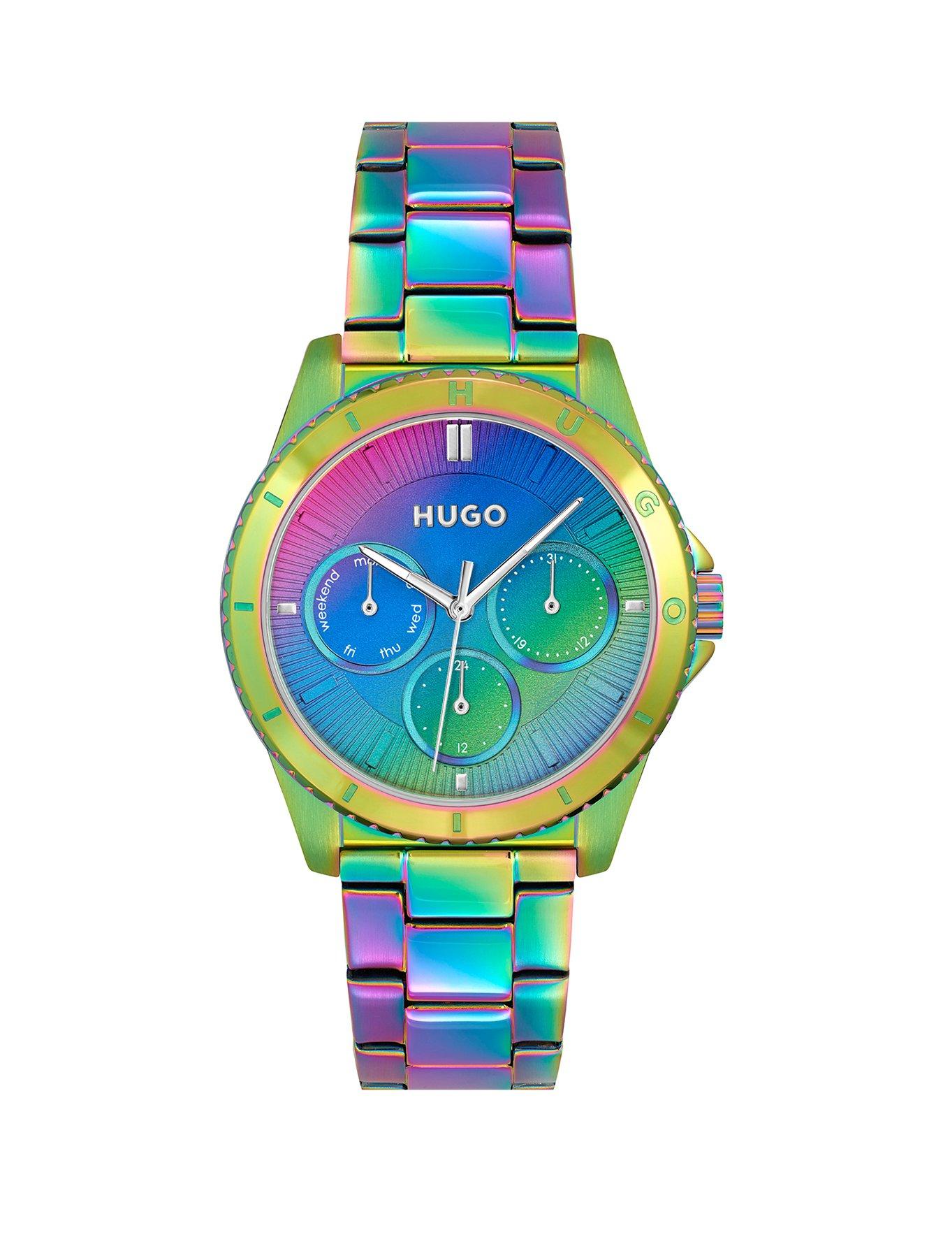 hugo-ladies-dance-iridescent-rainbow-ip-watch