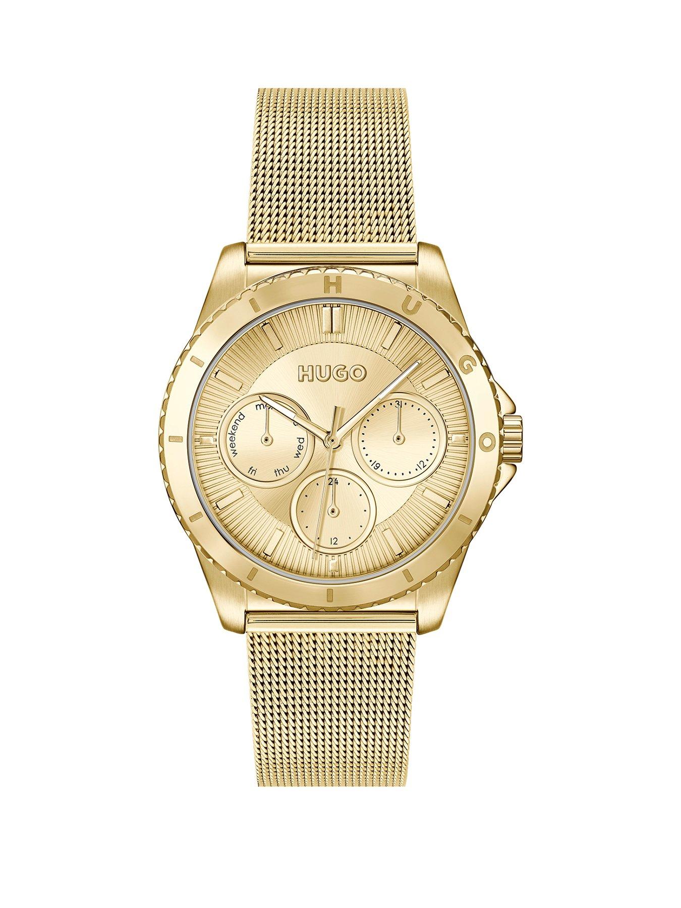 hugo-ladies-dance-yellow-gold-ip-watch