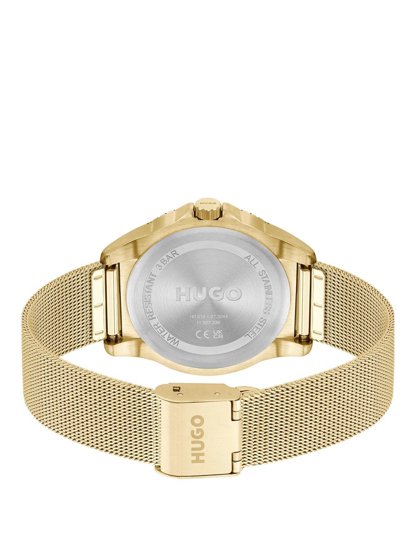 hugo-ladies-dance-yellow-gold-ip-watchstillFront