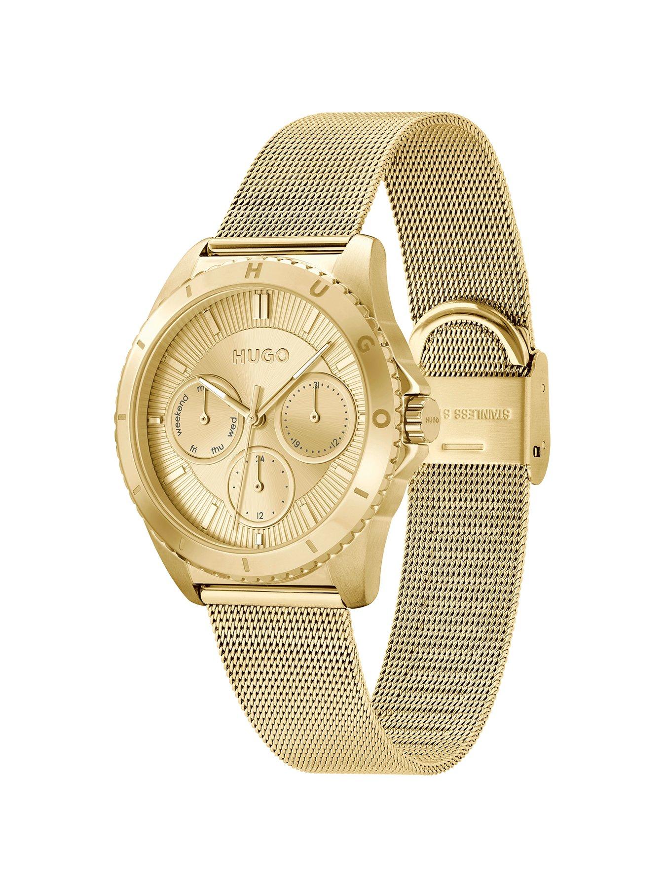 hugo-ladies-dance-yellow-gold-ip-watchback