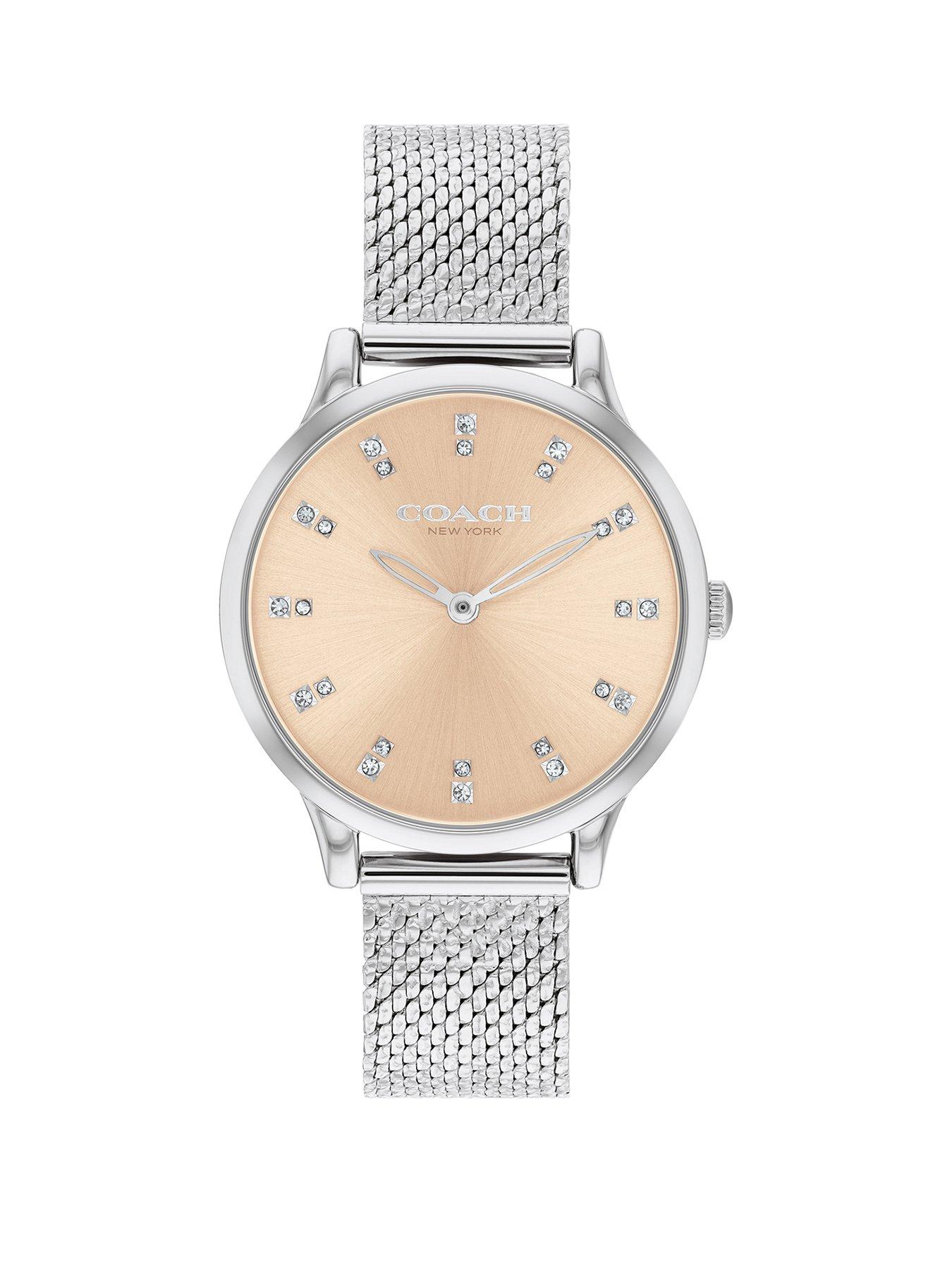 coach-ladies-chelsea-stainless-steel-pressed-mesh-bracelet-watch