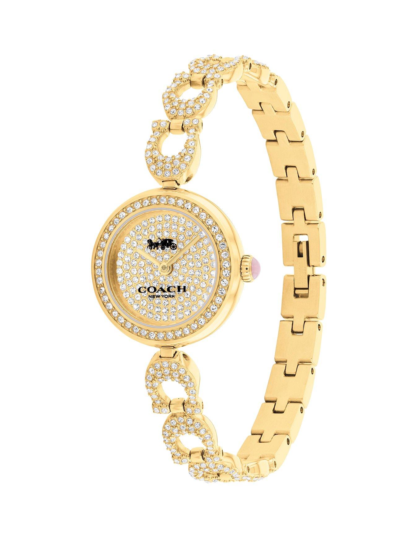 coach-coach-ladies-gracie-light-yellow-gold-ip-crystal-set-watchstillFront