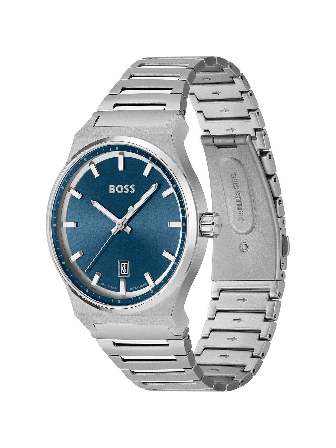 boss-gents-candor-stainless-steel-bracelet-watch-with-blue-dialback