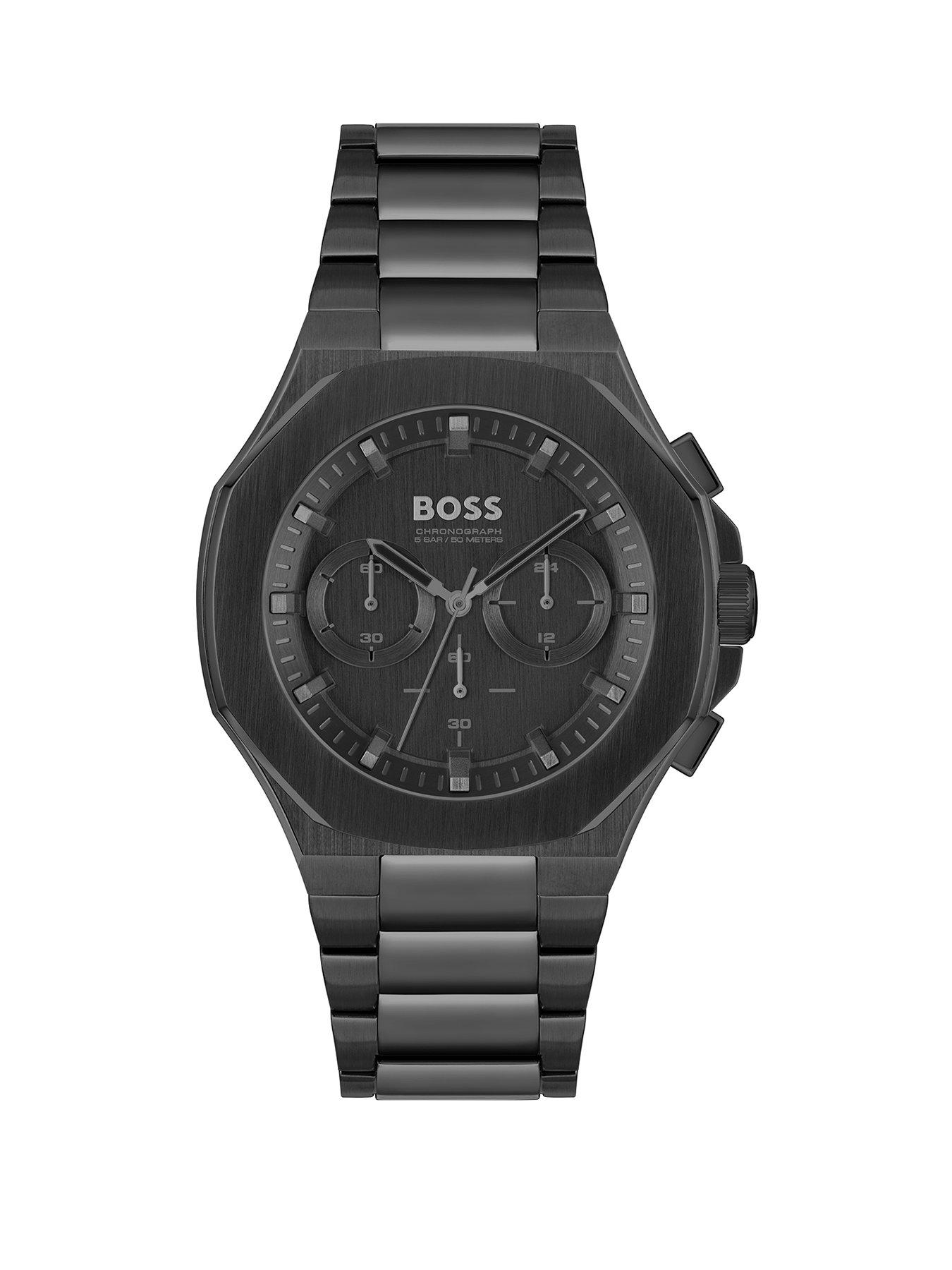 boss-gents-taper-black-ip-bracelet-watch