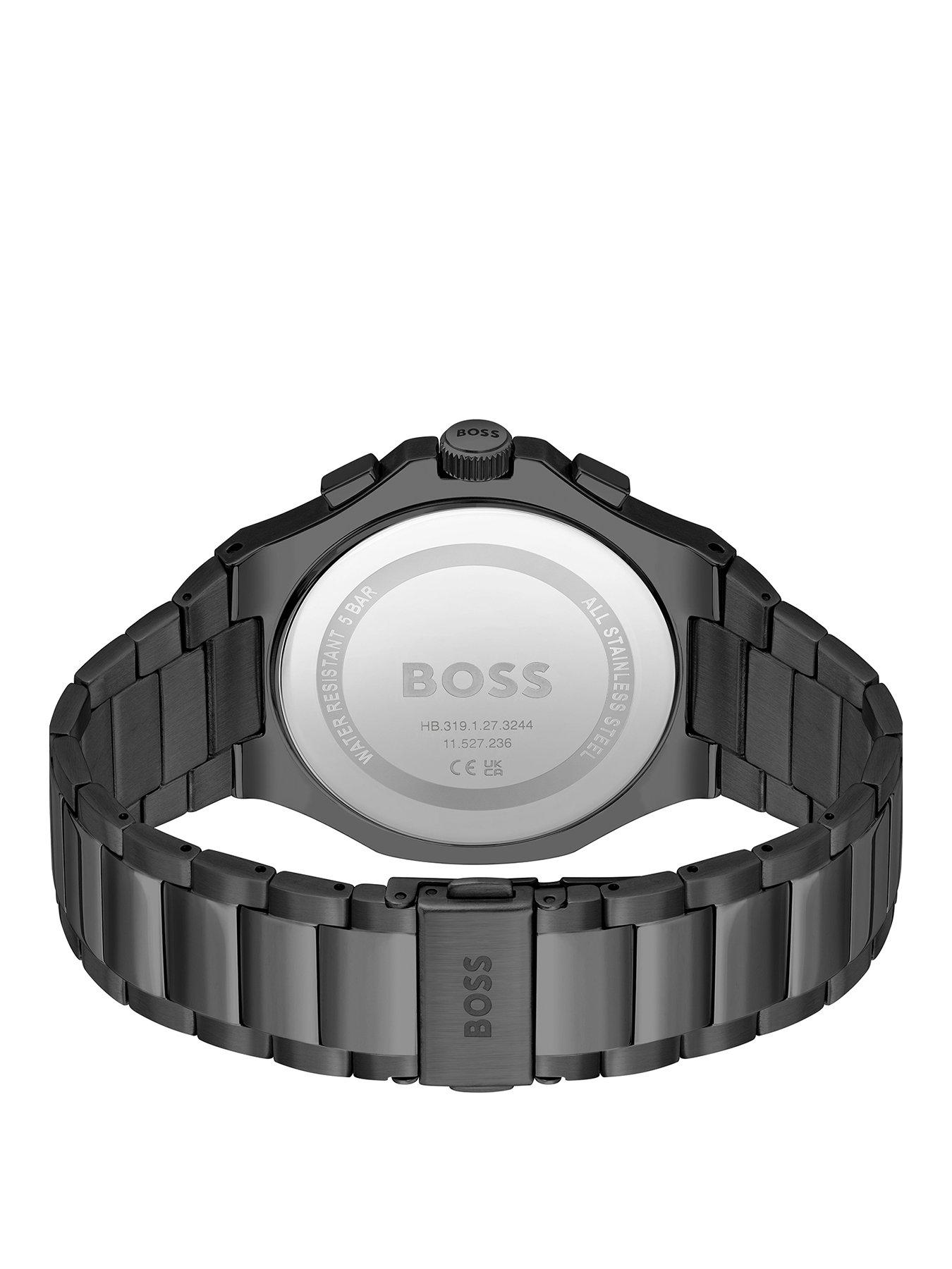 boss-gents-taper-black-ip-bracelet-watchstillFront