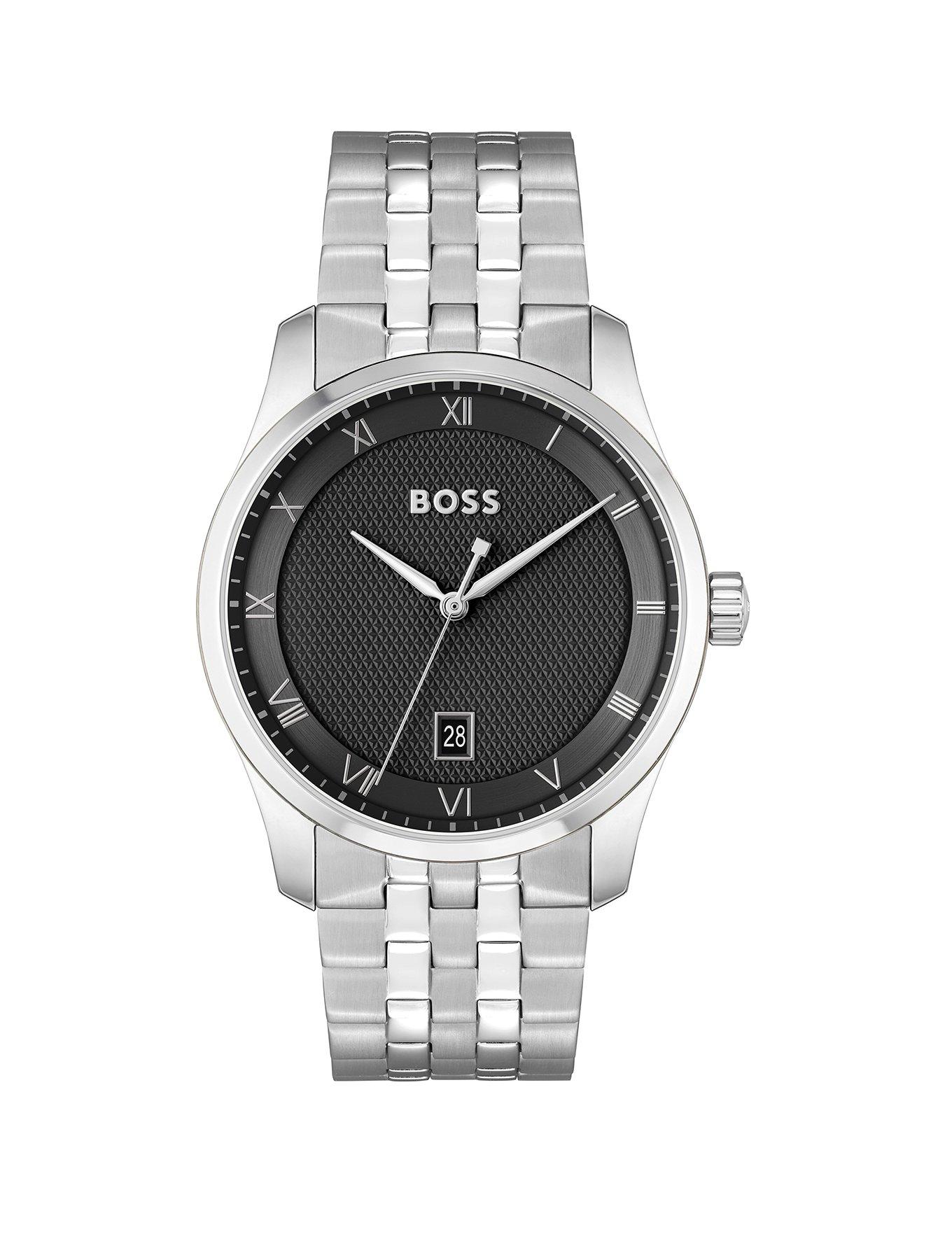 boss-gents-principle-black-dial-bracelet-watch