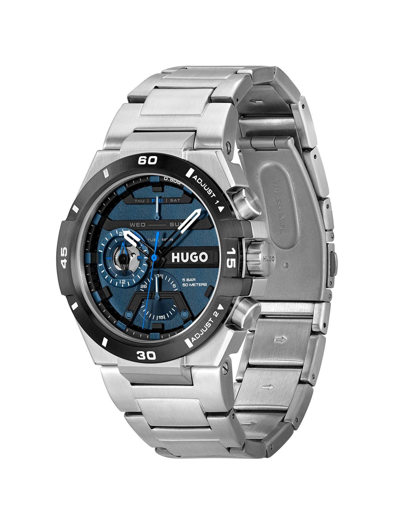 hugo-wild-stainless-steel-multifunction-watchback