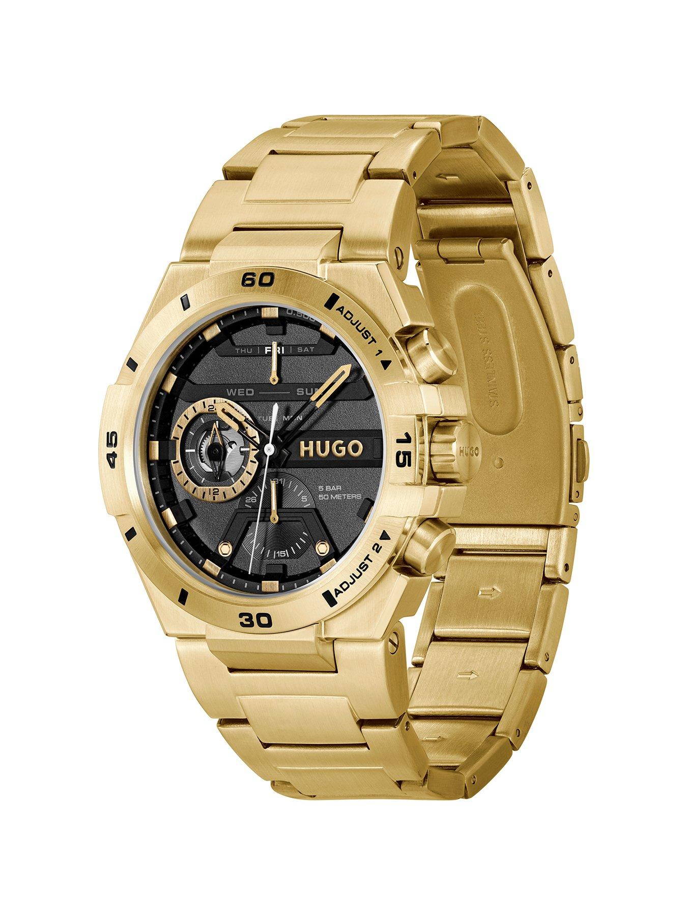 hugo-gents-wild-light-yellow-gold-ip-multifunction-watchback