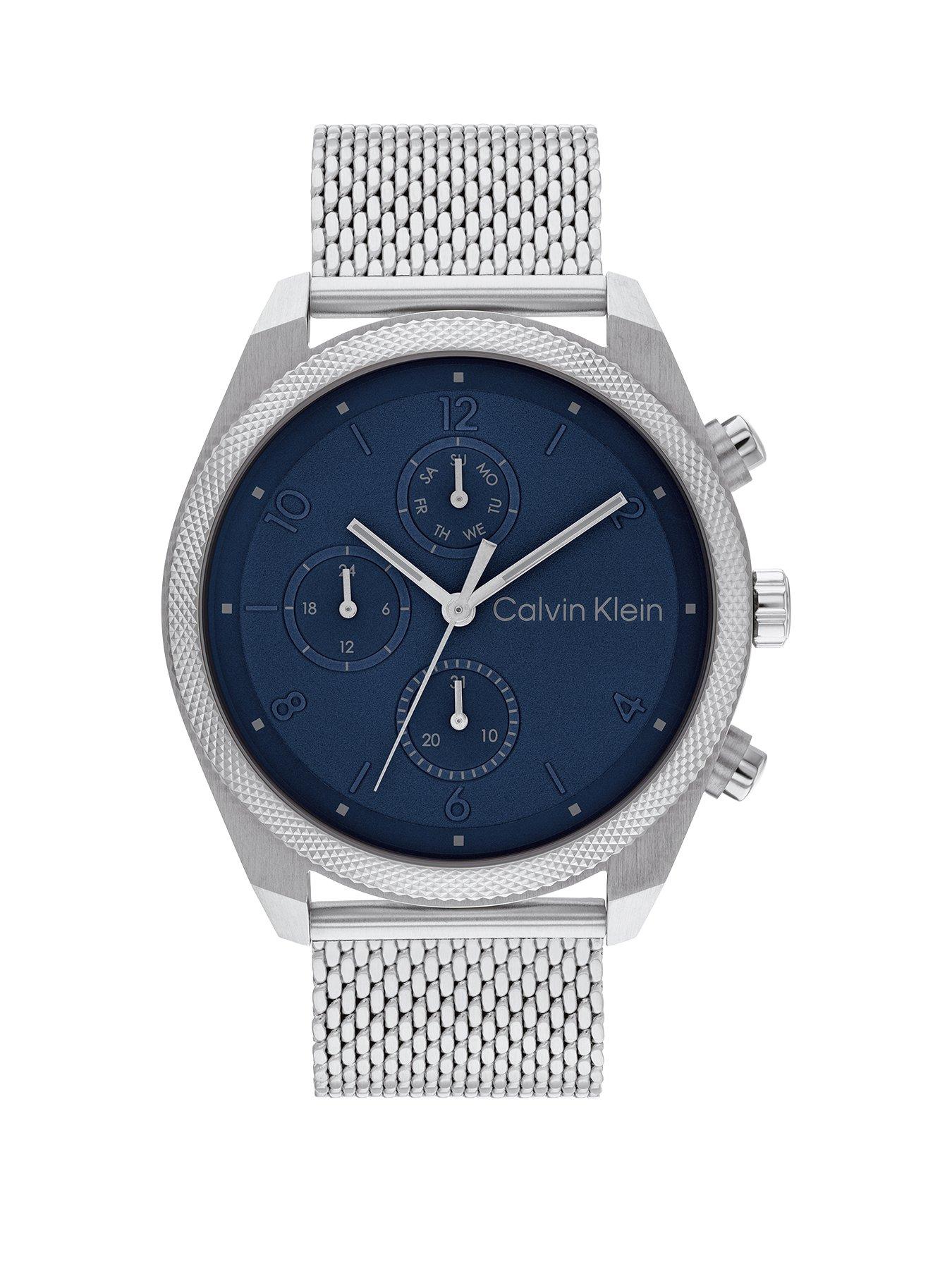 Mesh strap outlet watch mens