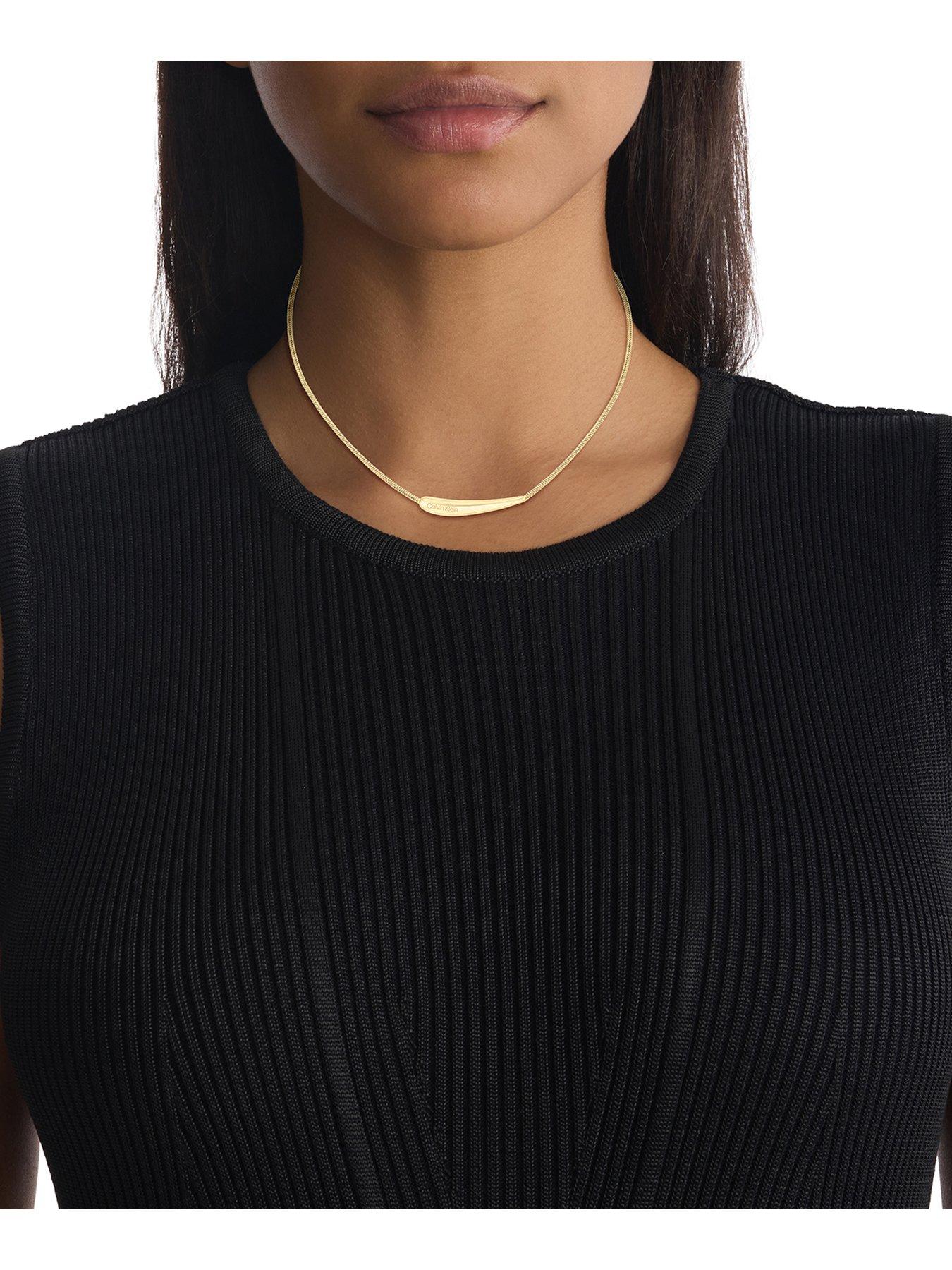 calvin-klein-womens-calvin-klein-gold-plated-necklaceoutfit