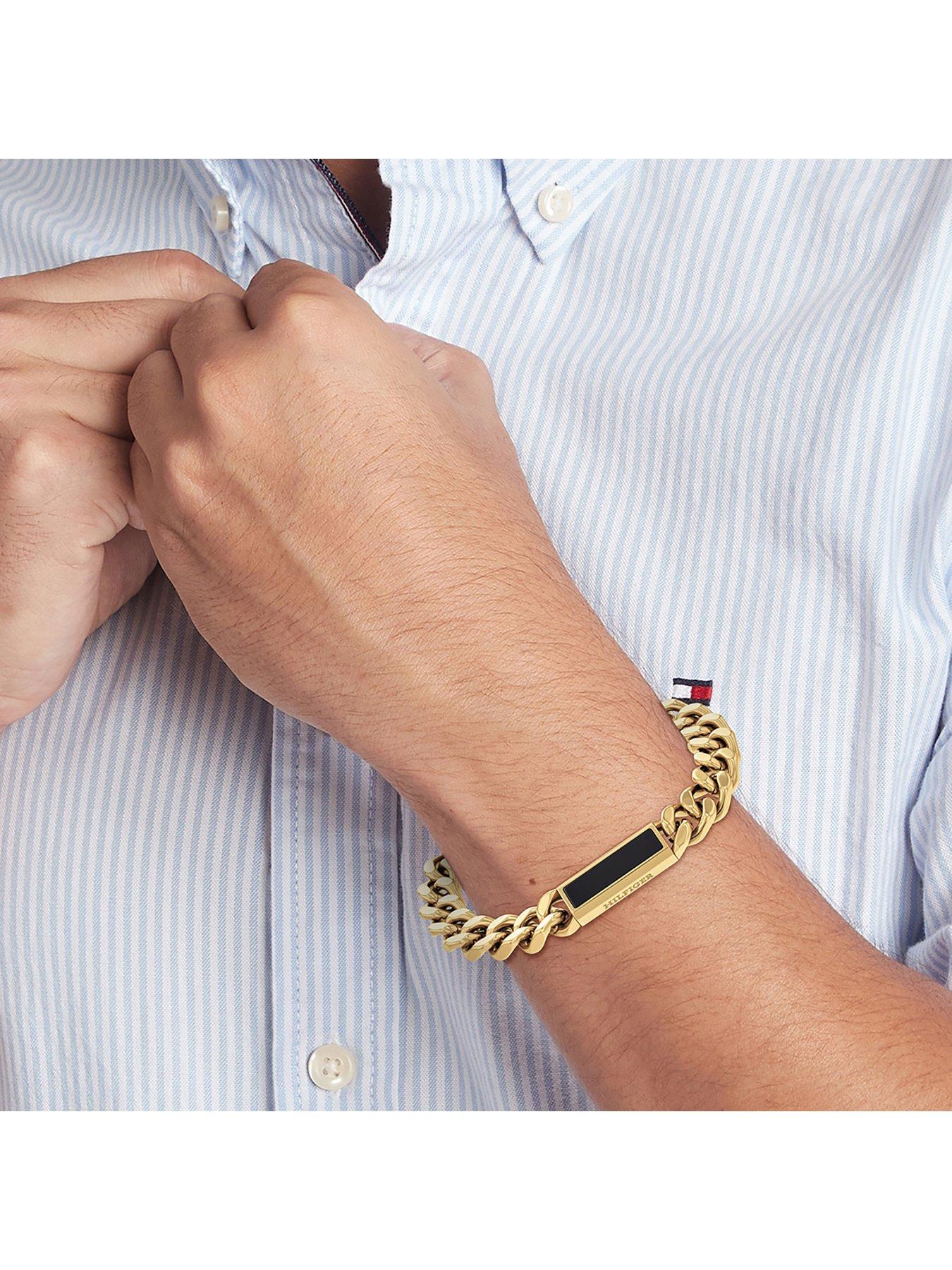 Tommy hilfiger deals bracelet mens gold