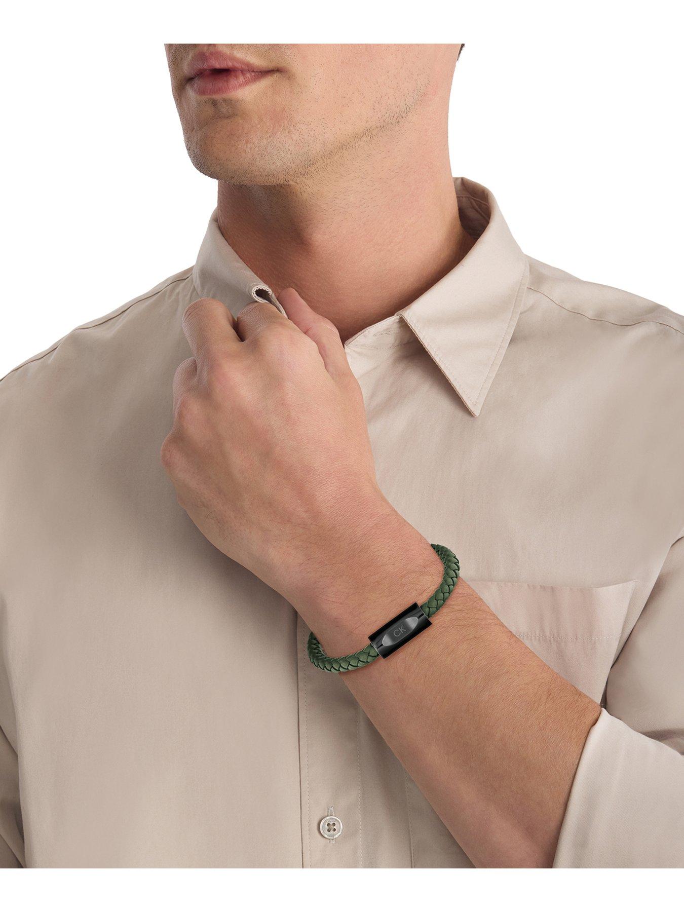 calvin-klein-mens-calvin-klein-black-ip-and-green-leather-braceletback