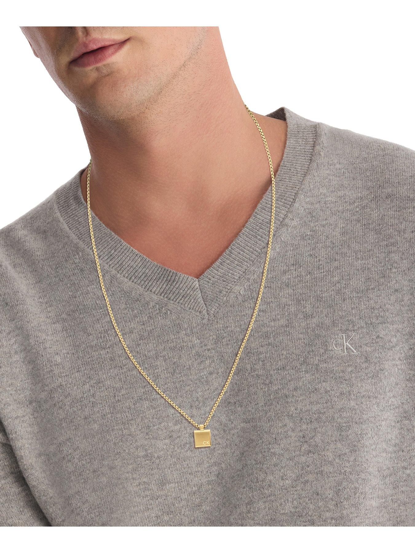 calvin-klein-mens-calvin-klein-gold-plated-pendant-necklaceoutfit