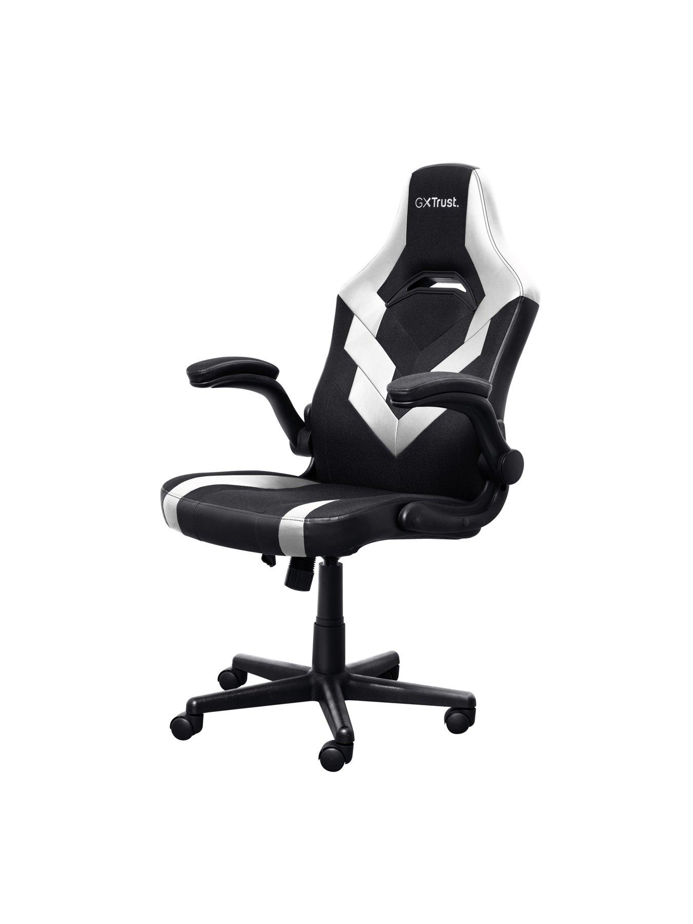 undefined GXT 703 Riye Adjustable PC Gaming Chair - White