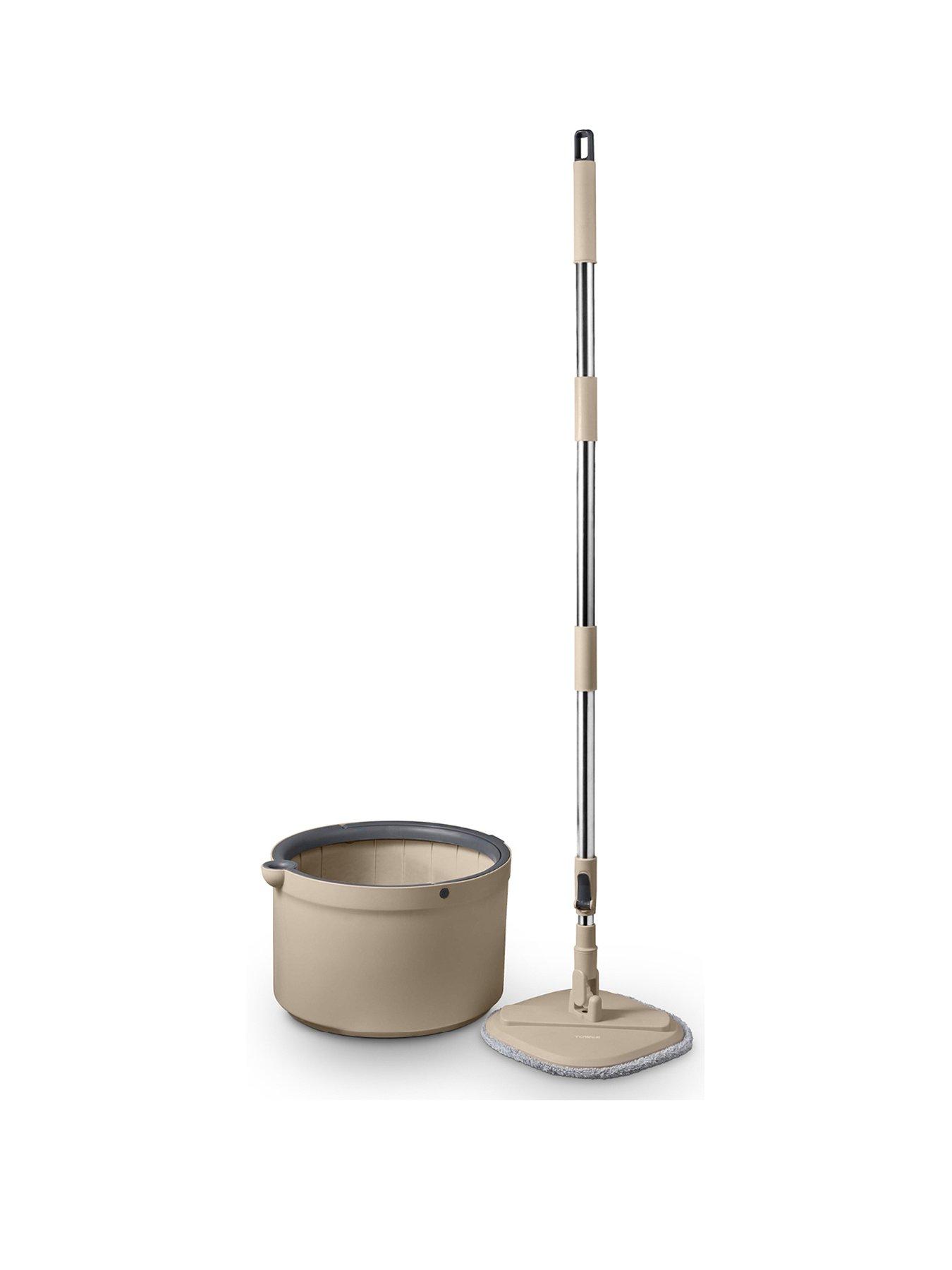 tower-cavaletto-duo-compact-spin-mop-built-in-turbine-2-internal-containers-latte-amp-grey-nbspt869009msh