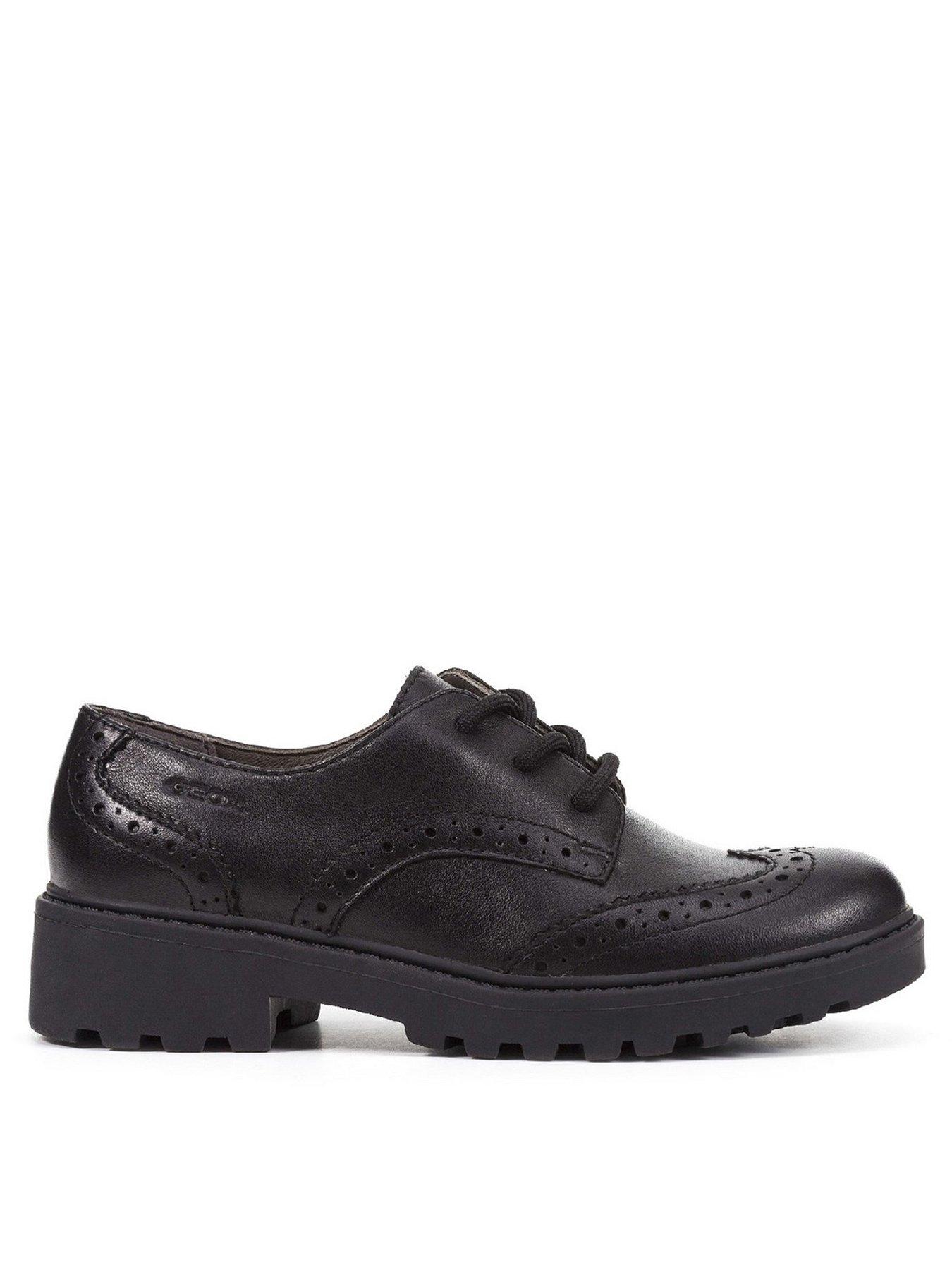Image 1 of 5 of Geox Geox Girls Casey Lace Up School Brogue