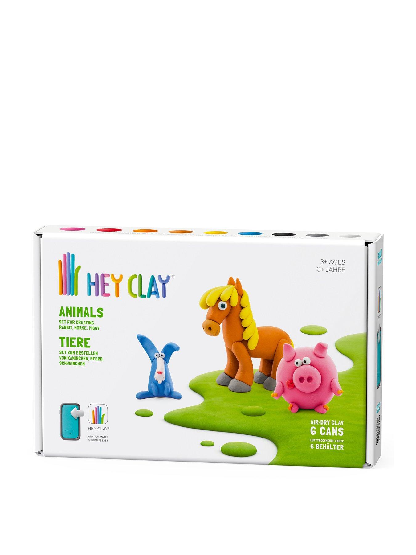 Hey Clay Animals 6 Can Set