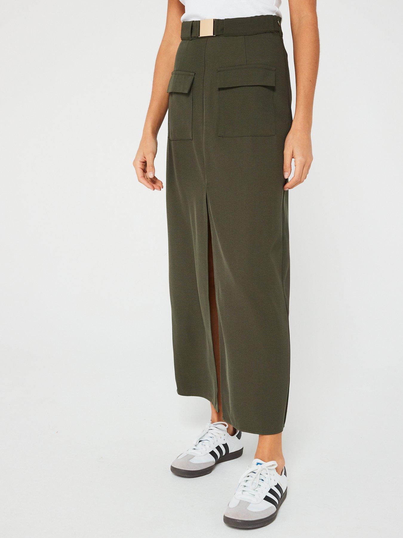 in-the-style-utility-skirt-with-split-khakiback