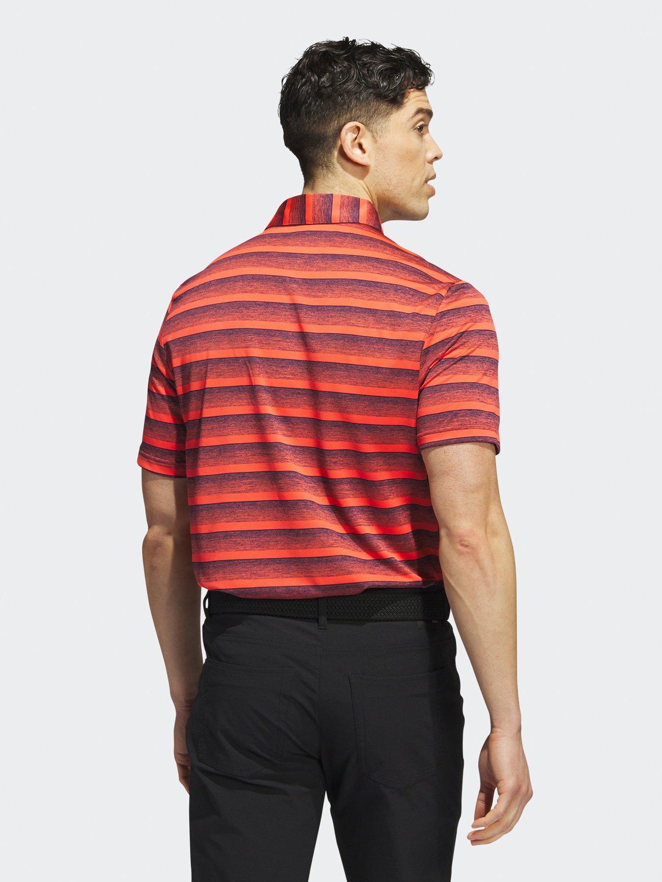 adidas-mens-two-color-stripe-polo-shirt-redstillFront