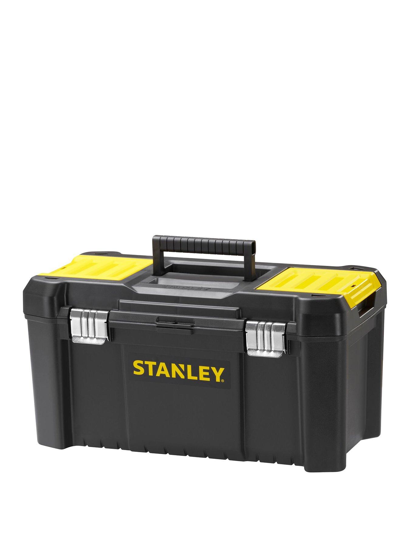 Stanley FatMax STST1-75521 Essential 19-inch Toolbox with Metal latches - Black/Yellow