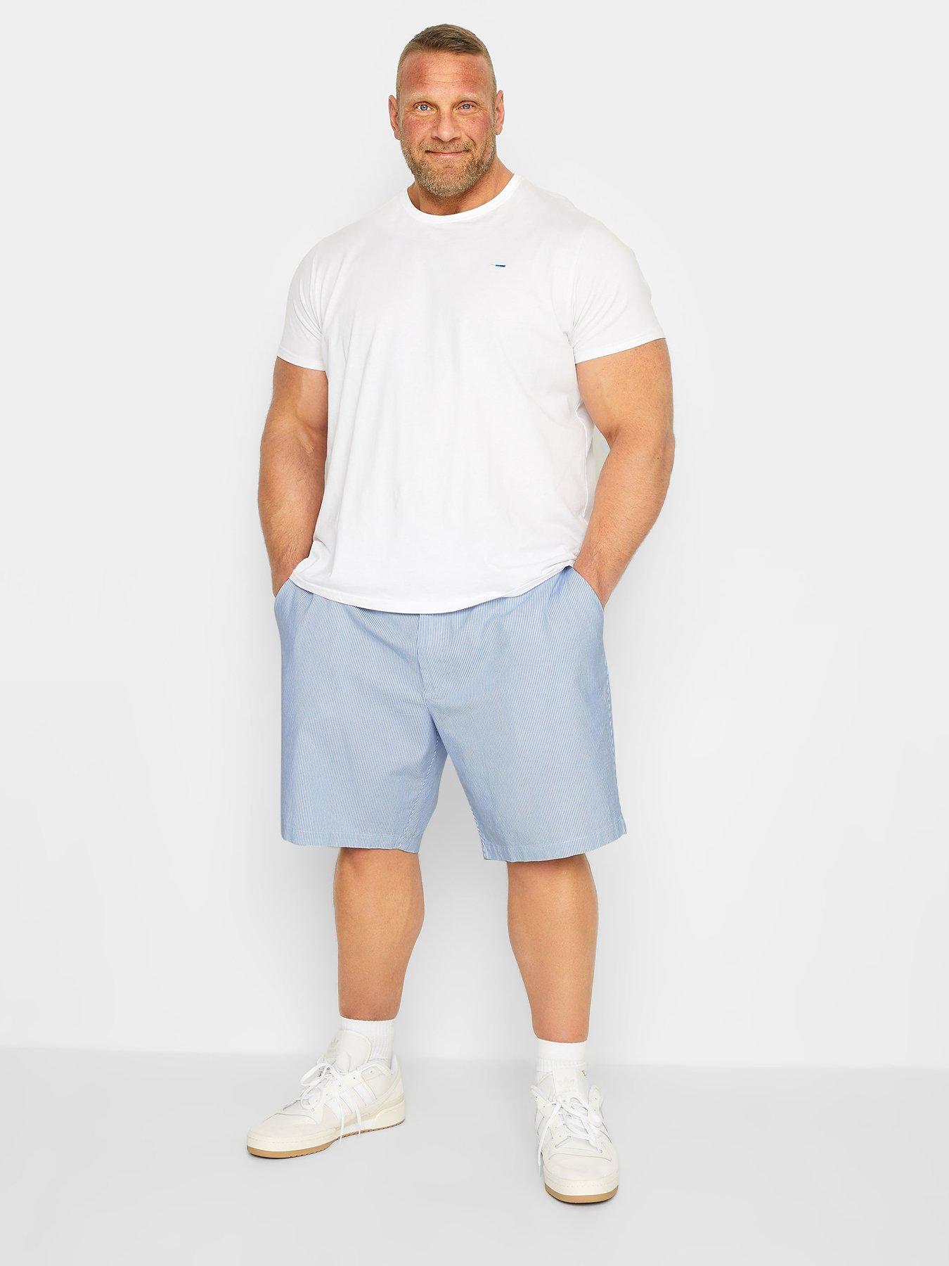 badrhino-stripe-woven-shorts-light-blueback