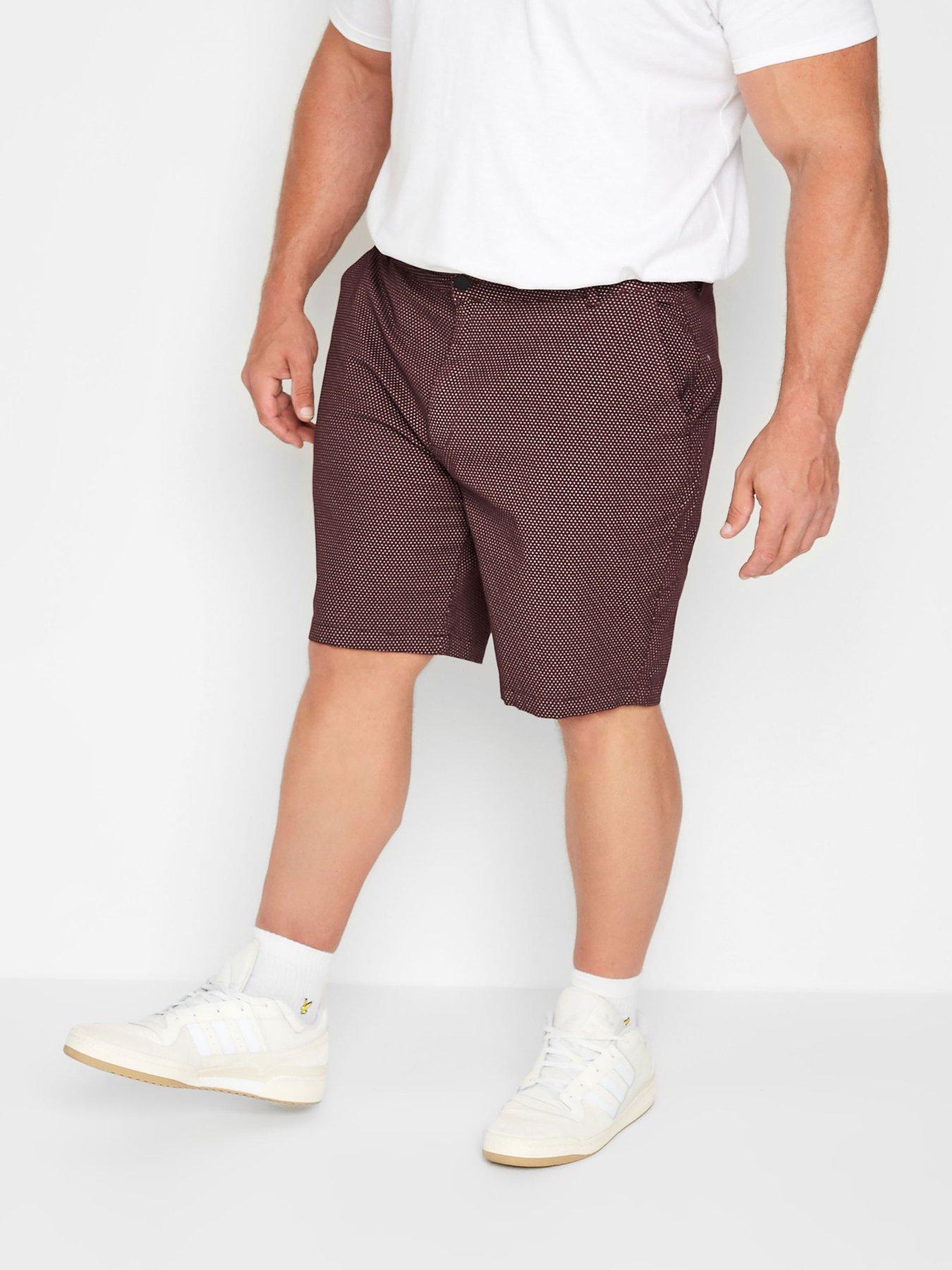 badrhino-disty-woven-shorts-red