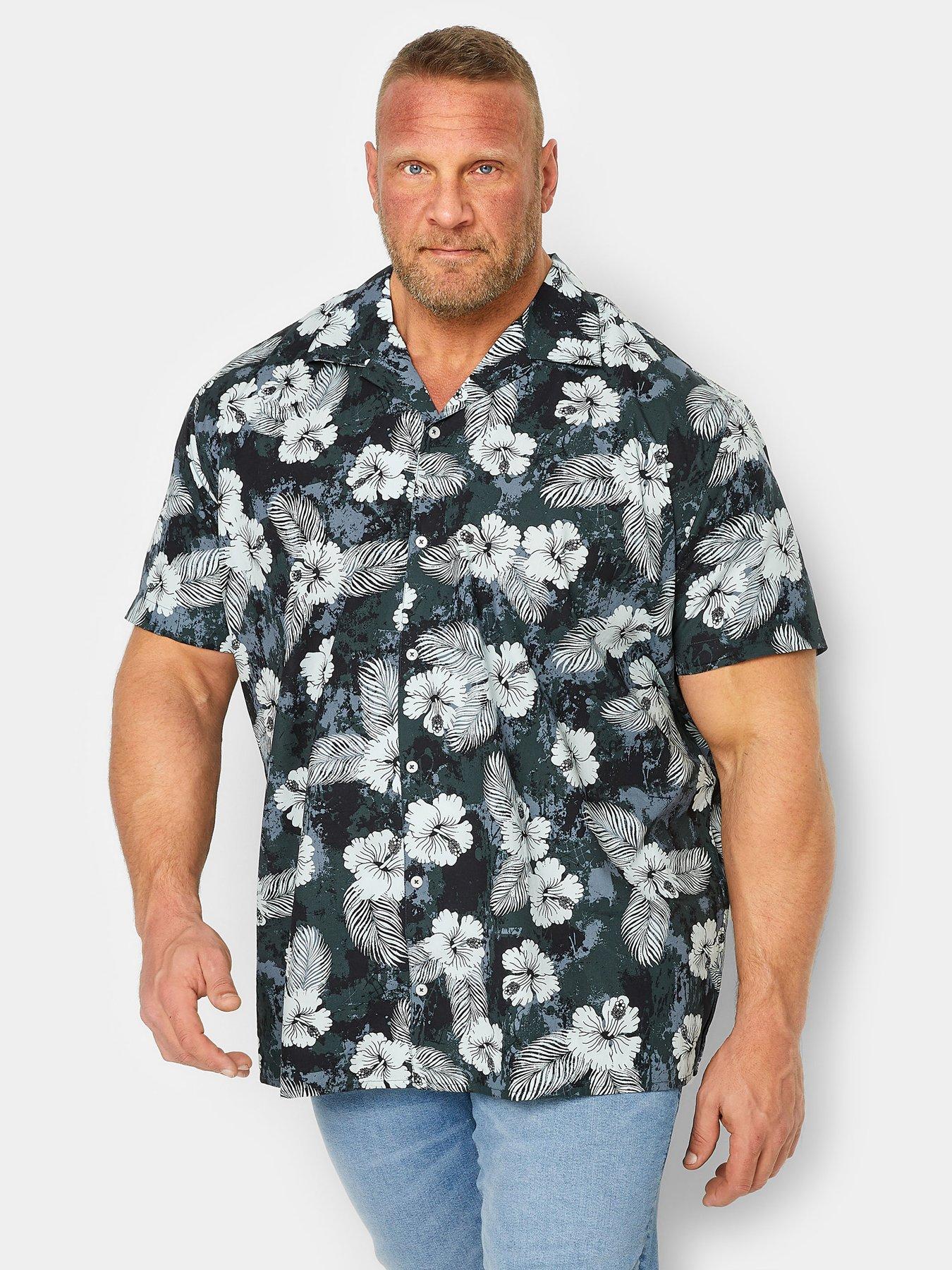 badrhino-poplin-flower-holiday-shirt-green