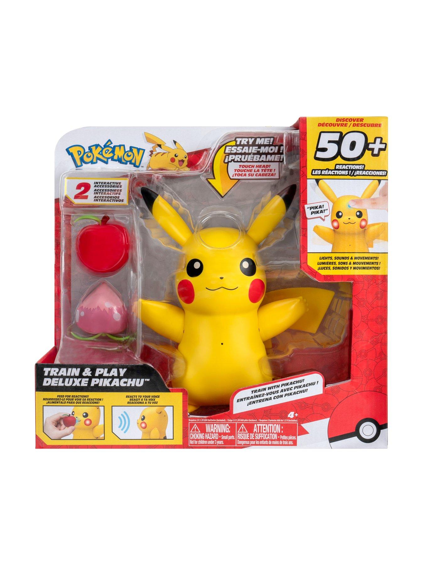 pokemon-pokeacutemon-train-and-play-deluxe-pikachu-45-inch-pikachu-figure-with-lights-sounds-and-moving-limbs-plus-interactive-accessoriesoutfit