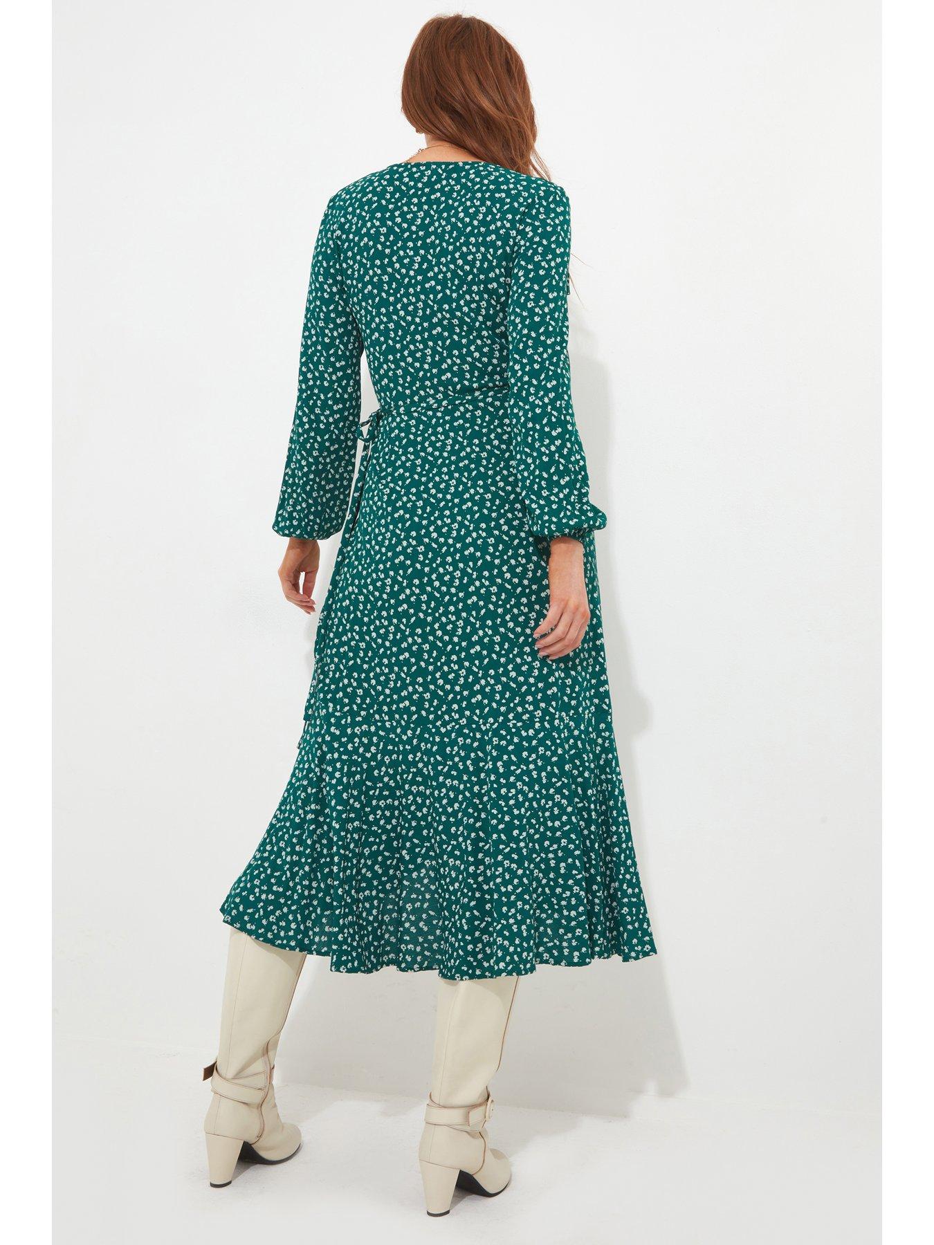 joe-browns-florrie-wrap-frill-dress-greenstillFront