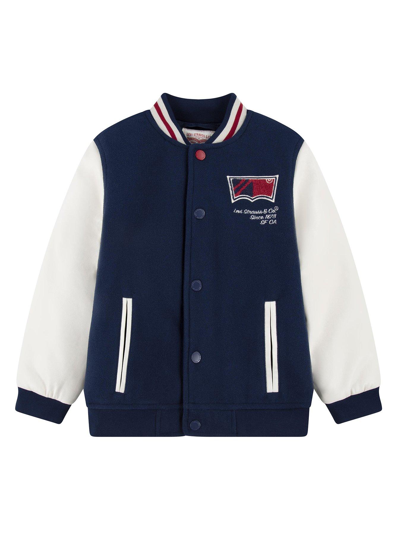 Levi's letterman jacket sale