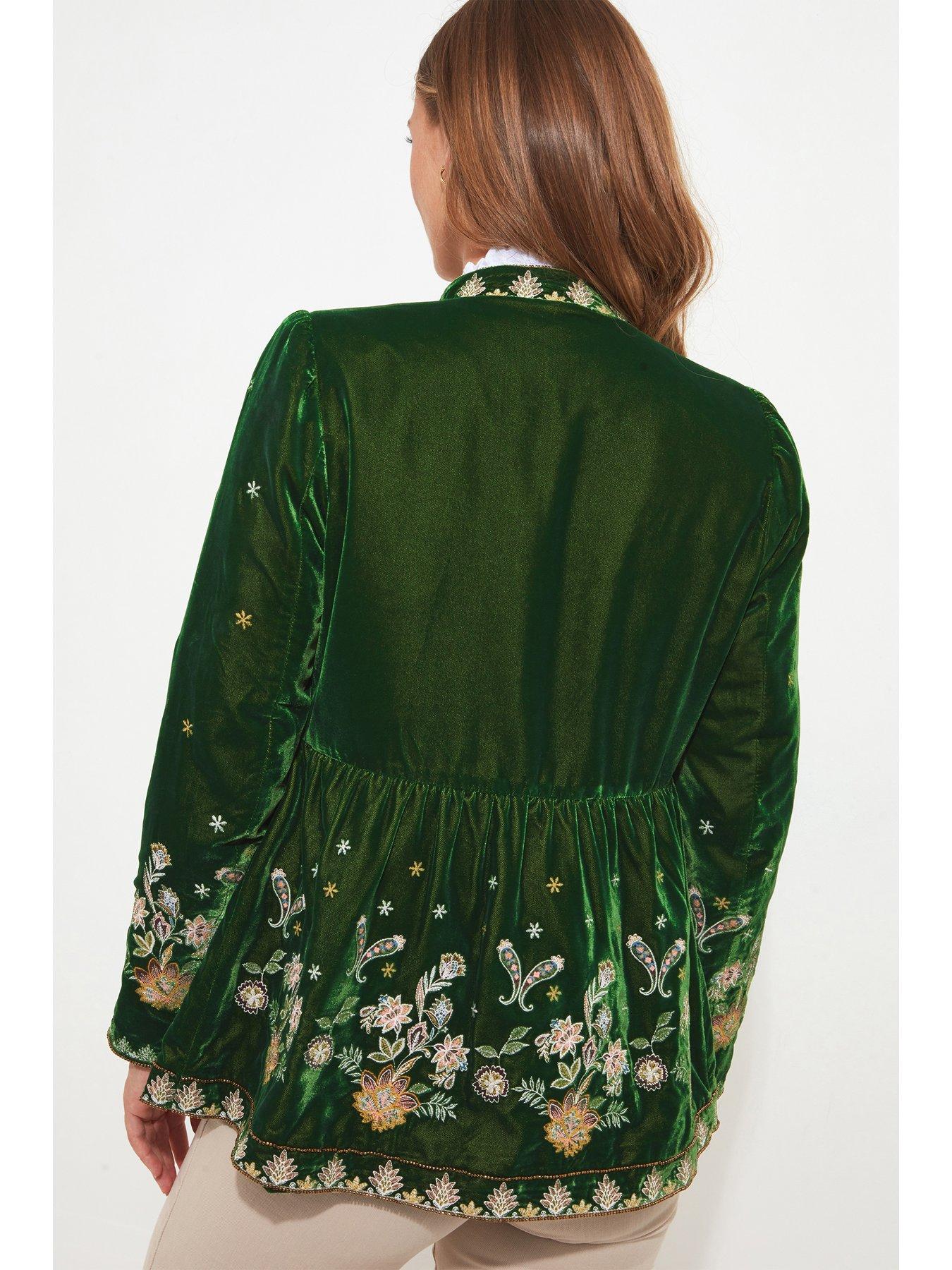 Joe browns green hot sale velvet coat