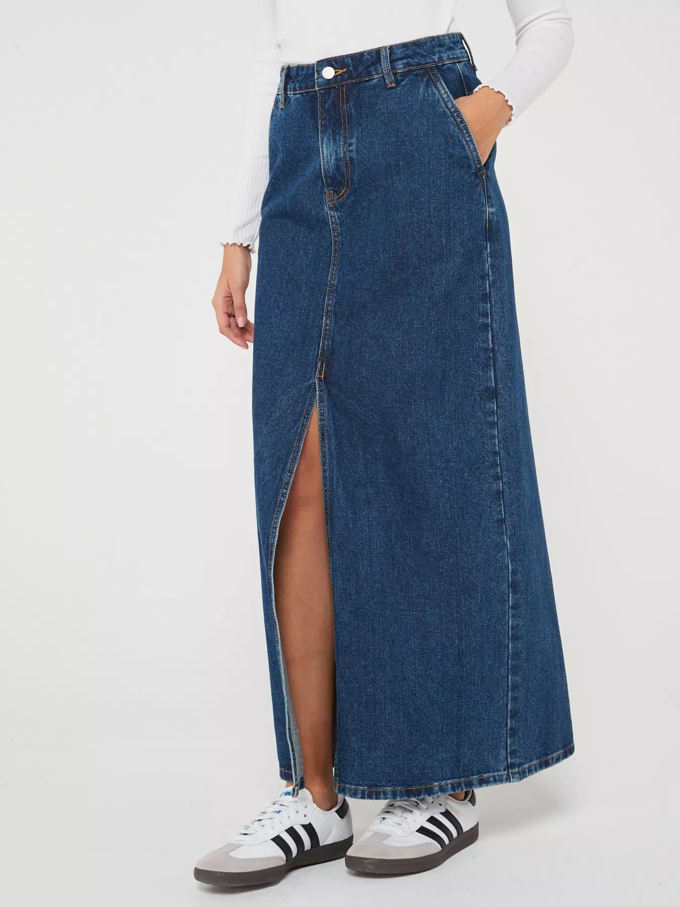 Kira Split Hem Denim