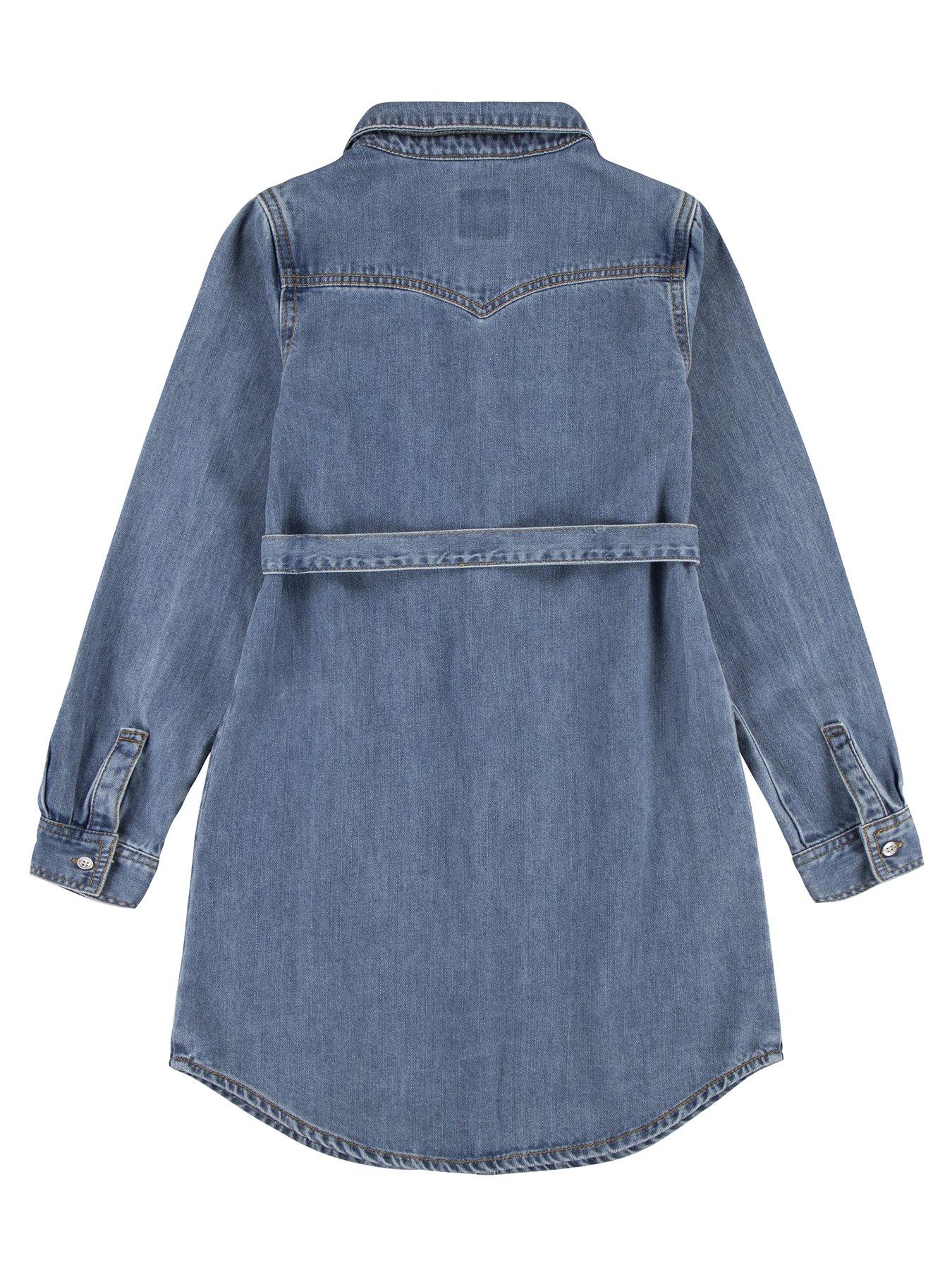 levis-girls-denim-western-shirt-dress--blueback