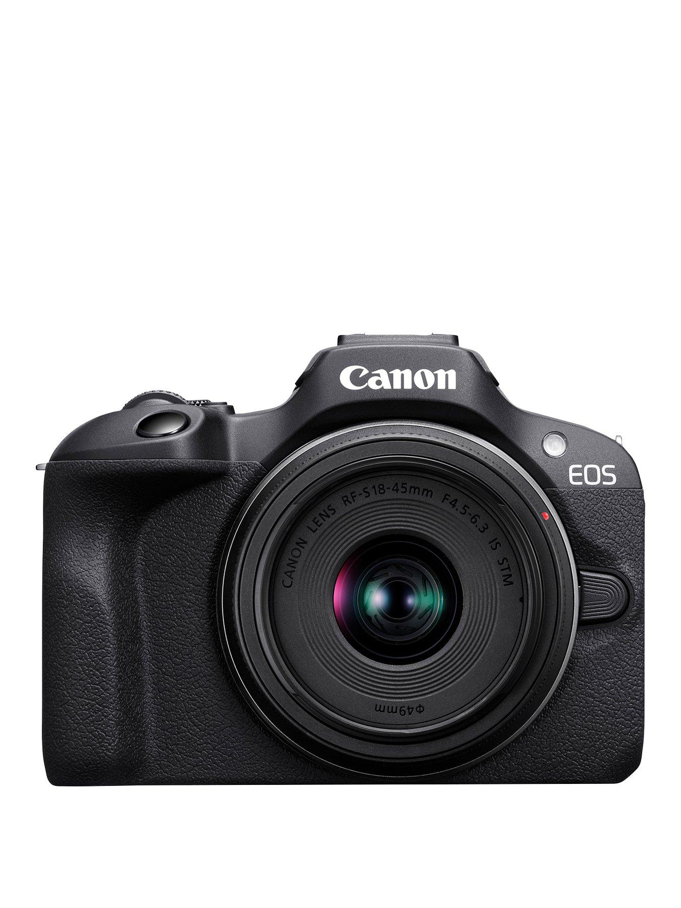 Image 1 of 7 of Canon EOS R100 APS-C Mirrorless Camera inc RF-S 18-45mm Lens - Black