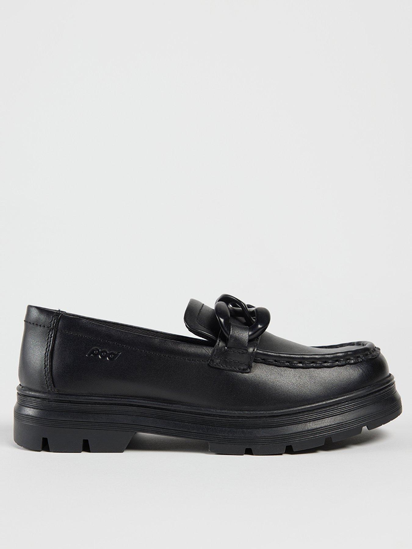 Pod Mina Leather School Loafer - Black