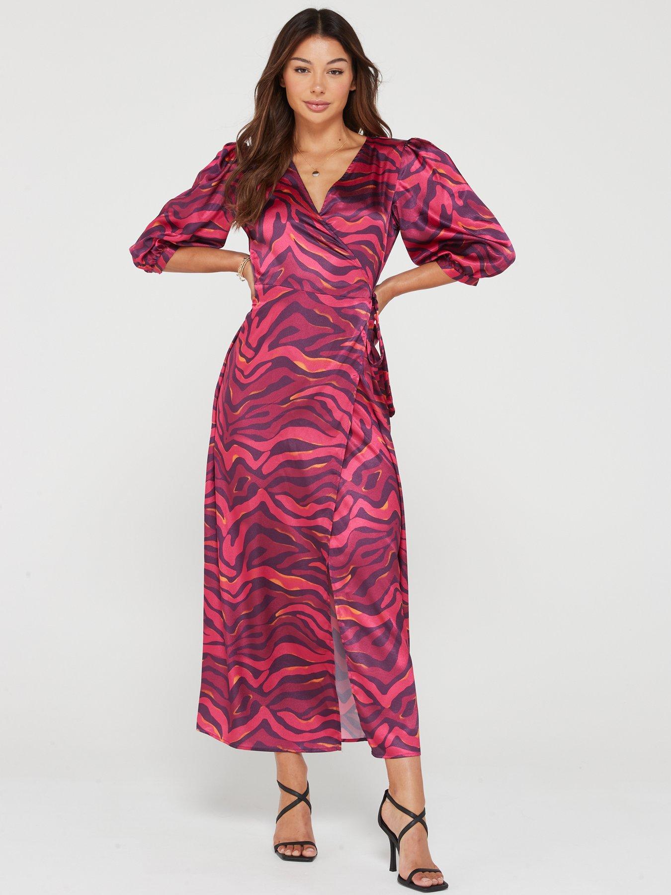 vila-camila-long-wrap-maxi-dress-redfront