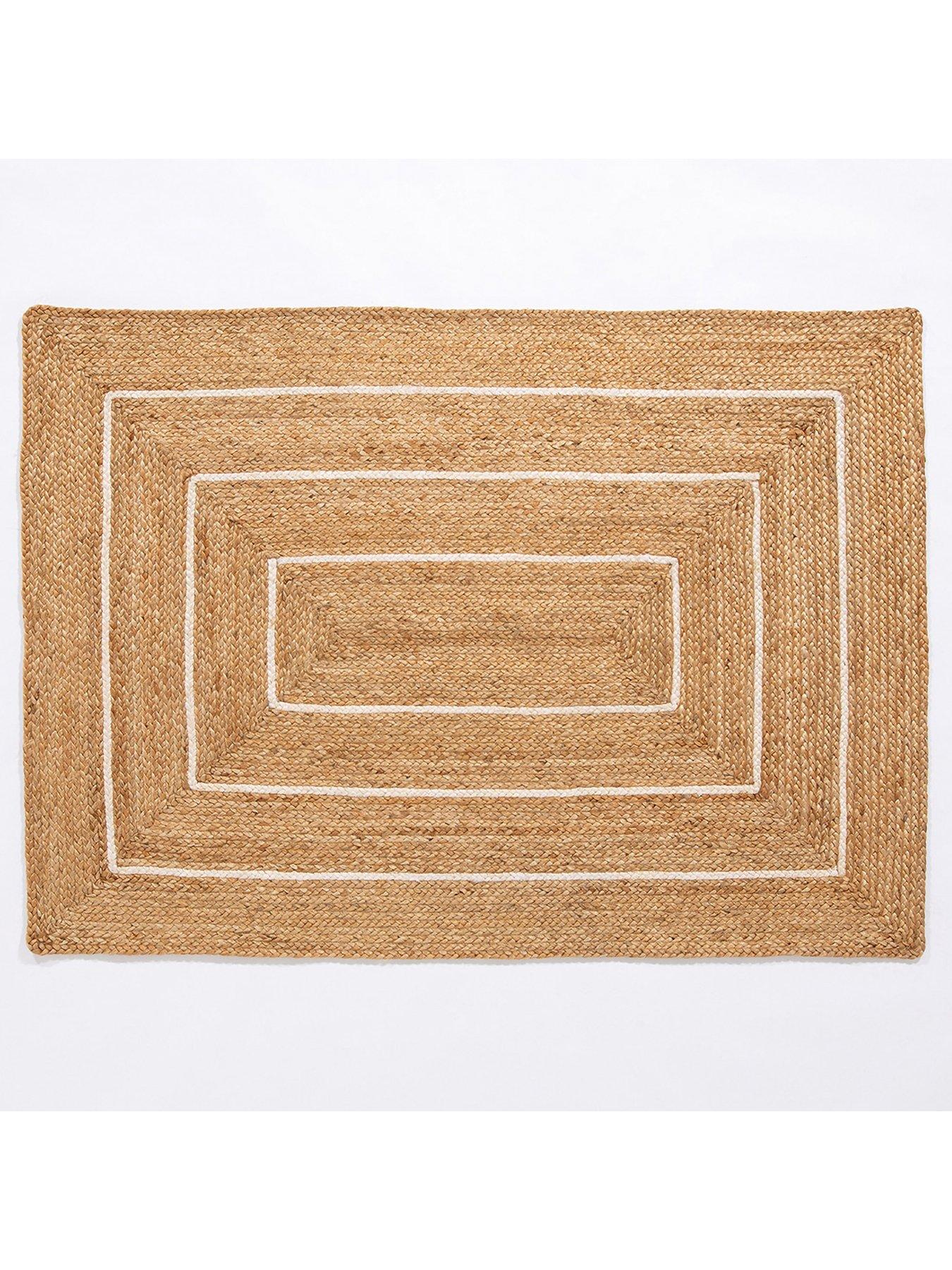 undefined Naturelle Prestbury Natural Border Hand-Braided Rug