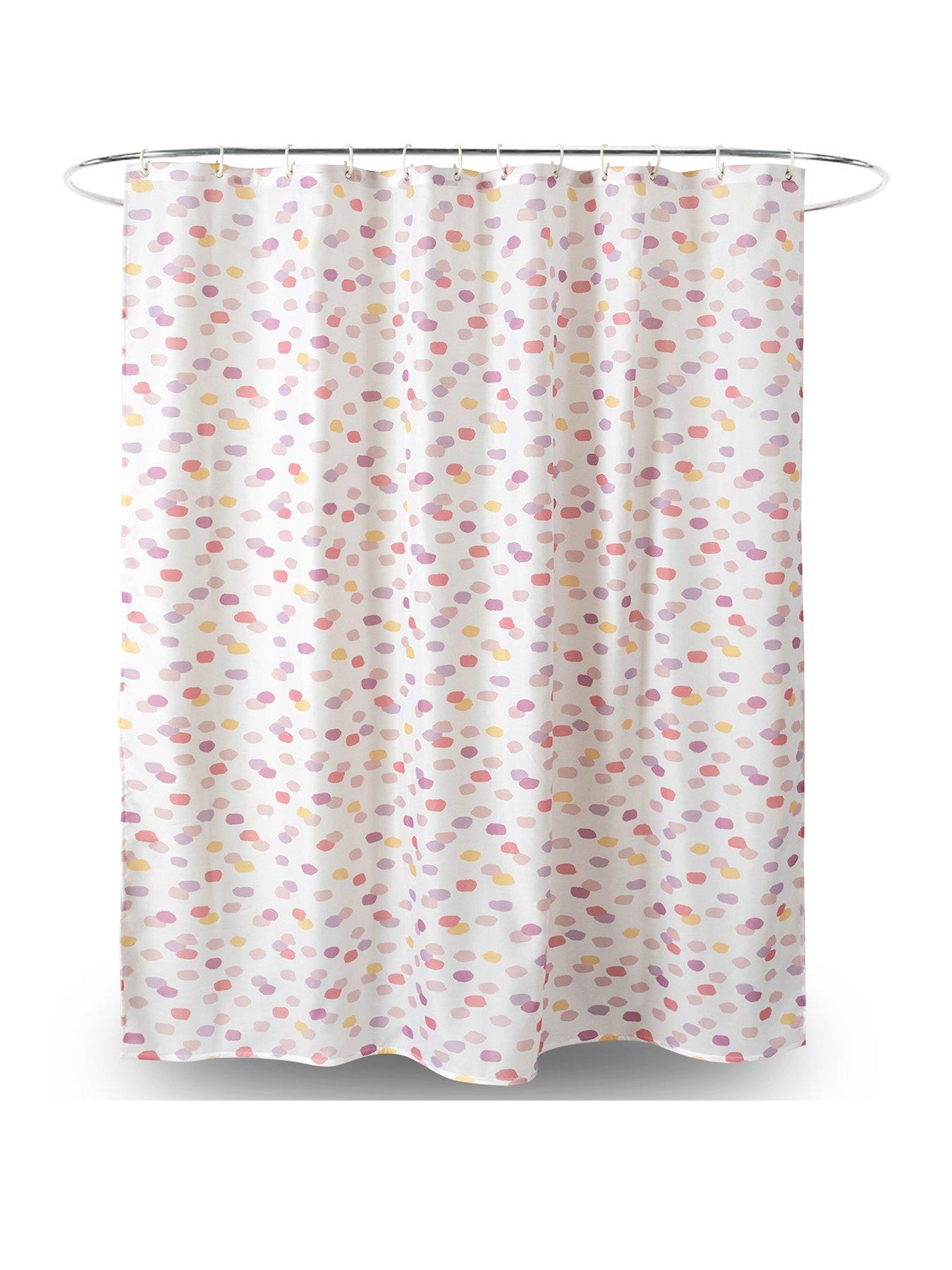 aqualona-bubblegum-blush-shower-curtain