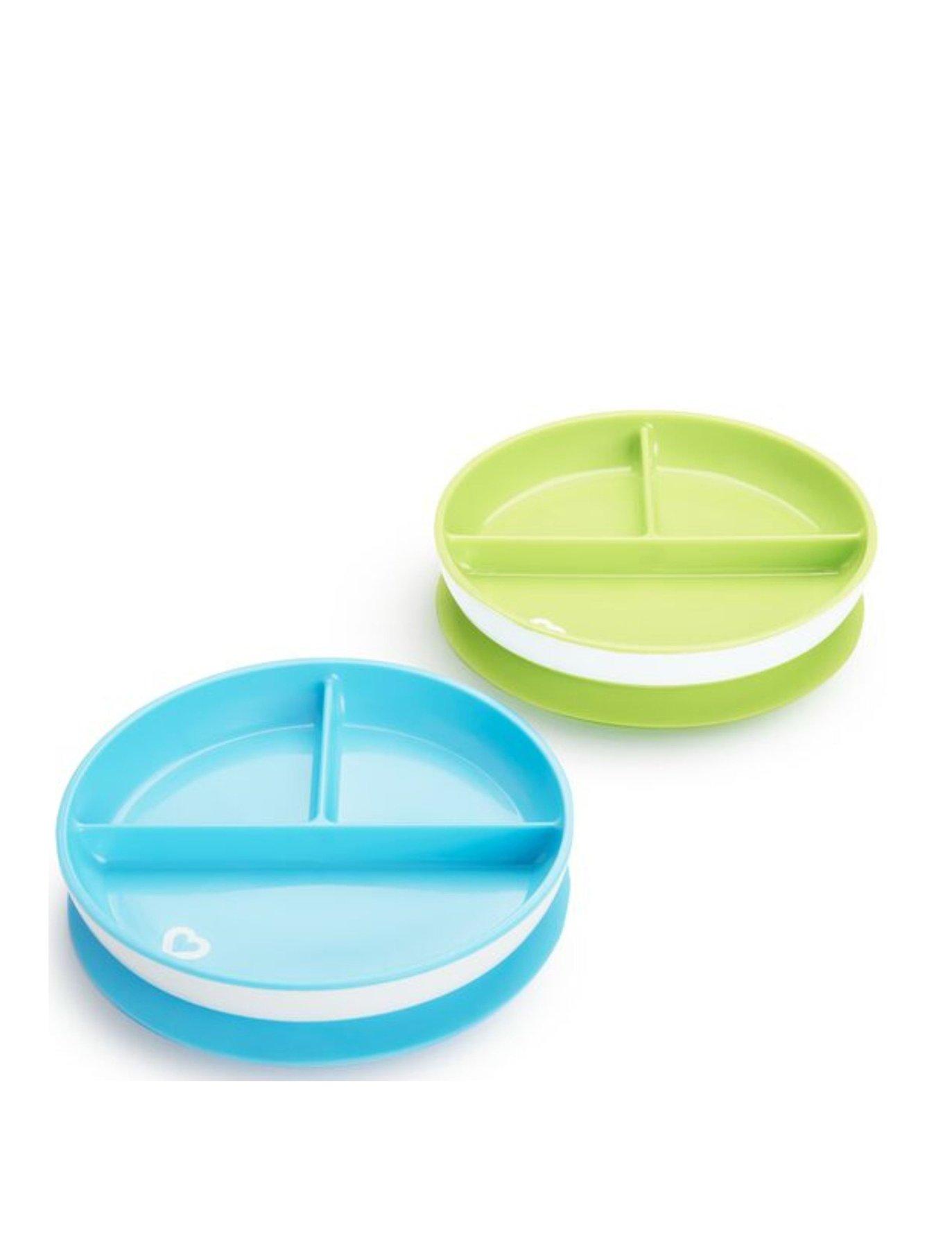 munchkin-stay-put-suction-plates-and-gentle-scoop-spoons-bundle--bluegreenstillFront