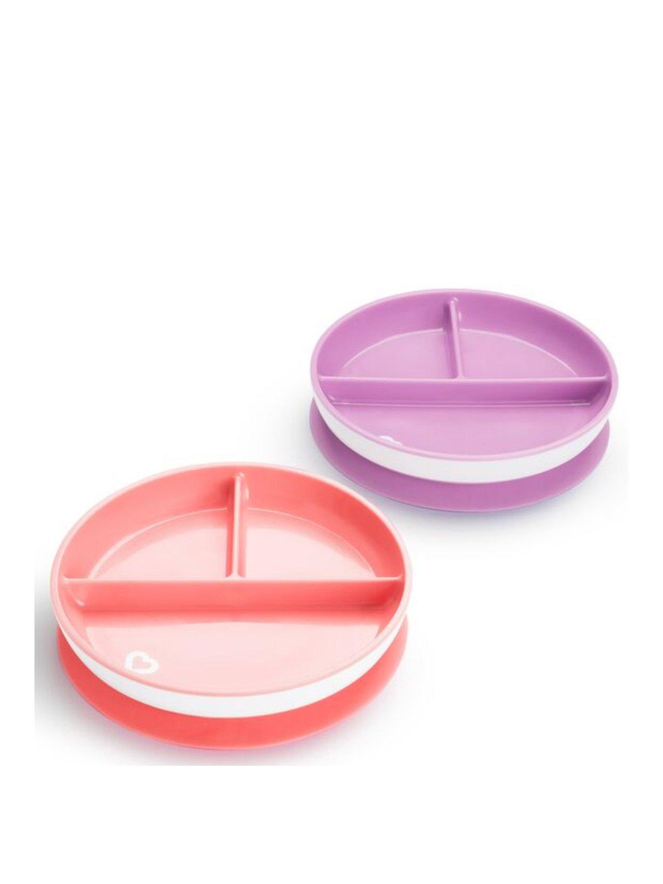 munchkin-stay-put-suction-plates-and-gentle-scoop-spoons-bundle--purplepinkstillFront