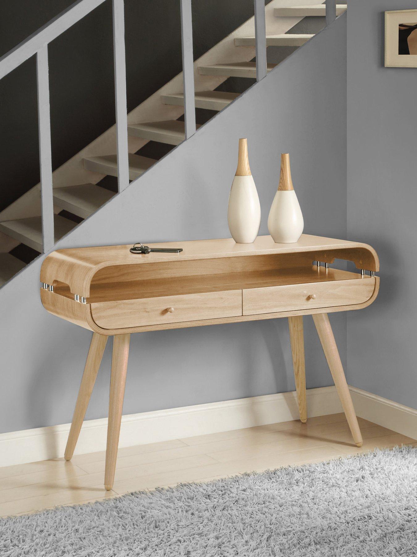 undefined Havana 2 Drawer Console Table - Oak
