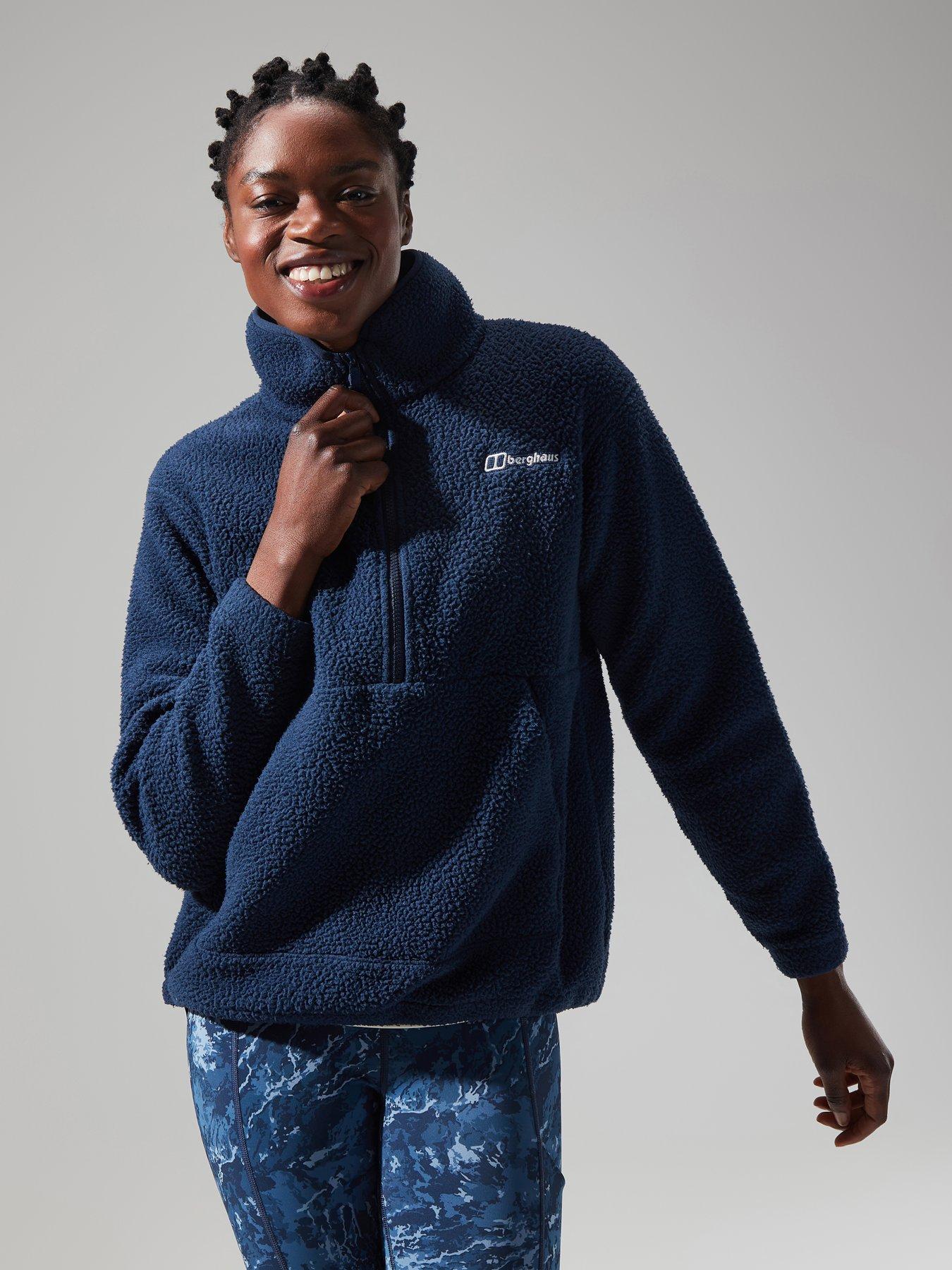 Hawksker Half zip Fleece Top Navy