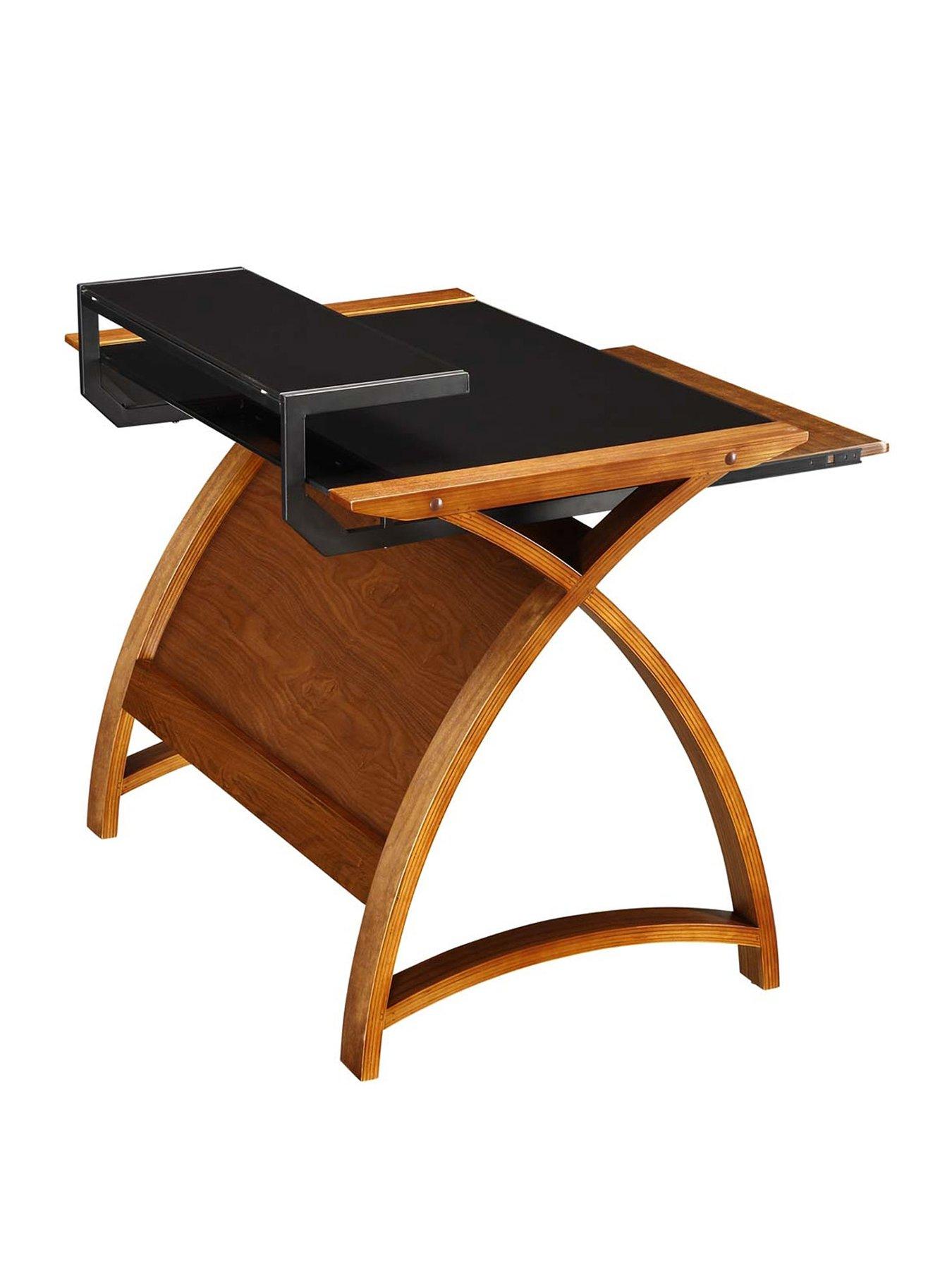 jual-helsinki-desk-with-pull-out-shelfnbsp--real-wood-veneerstillFront