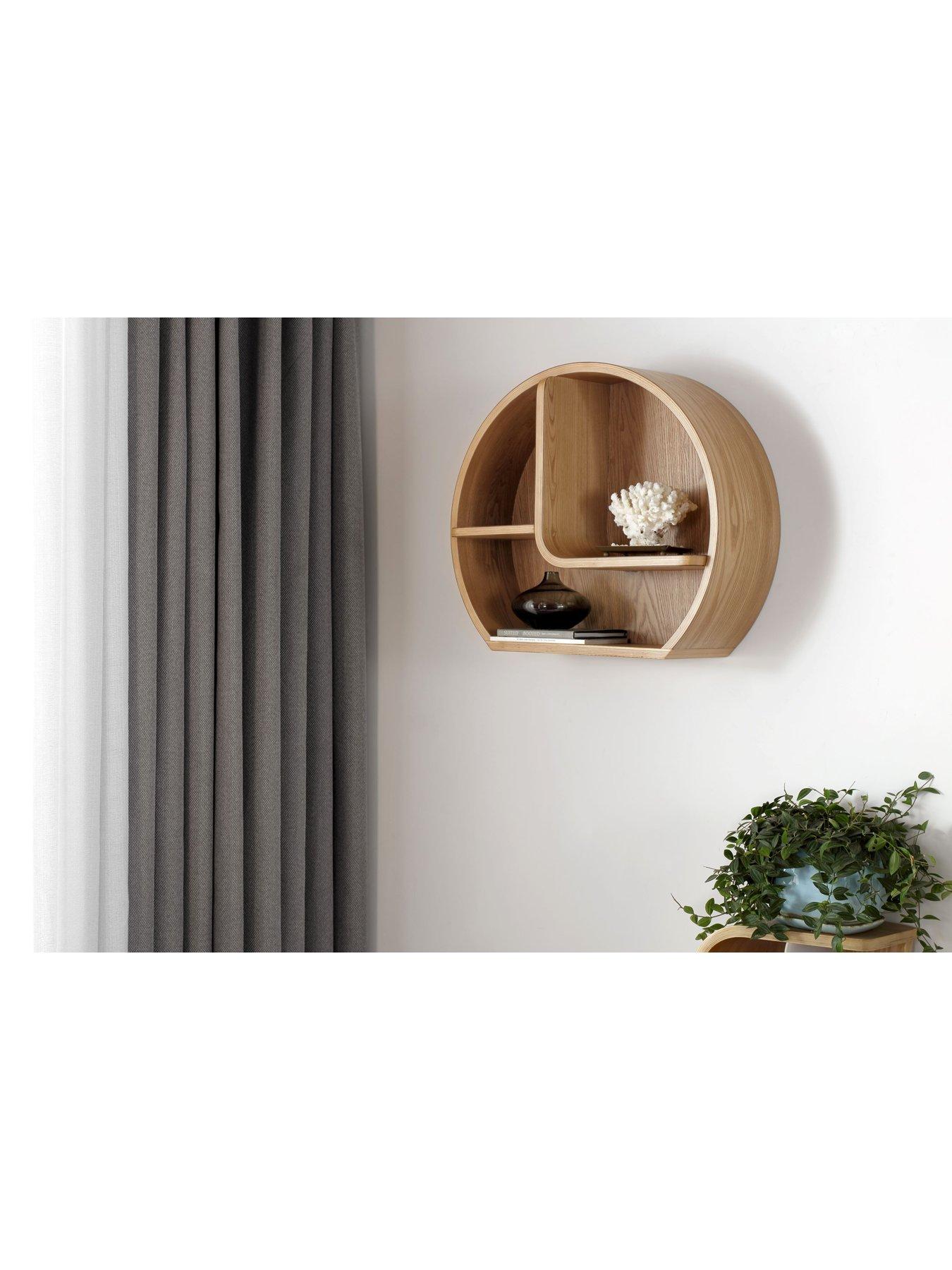 undefined San Francisco Wall Shelf - Real Wood Veneer